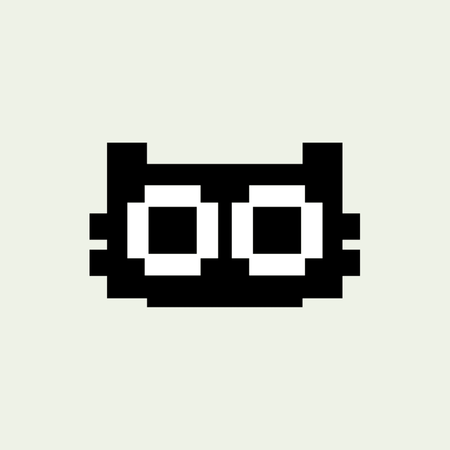 Loops House logo, Black on mint
