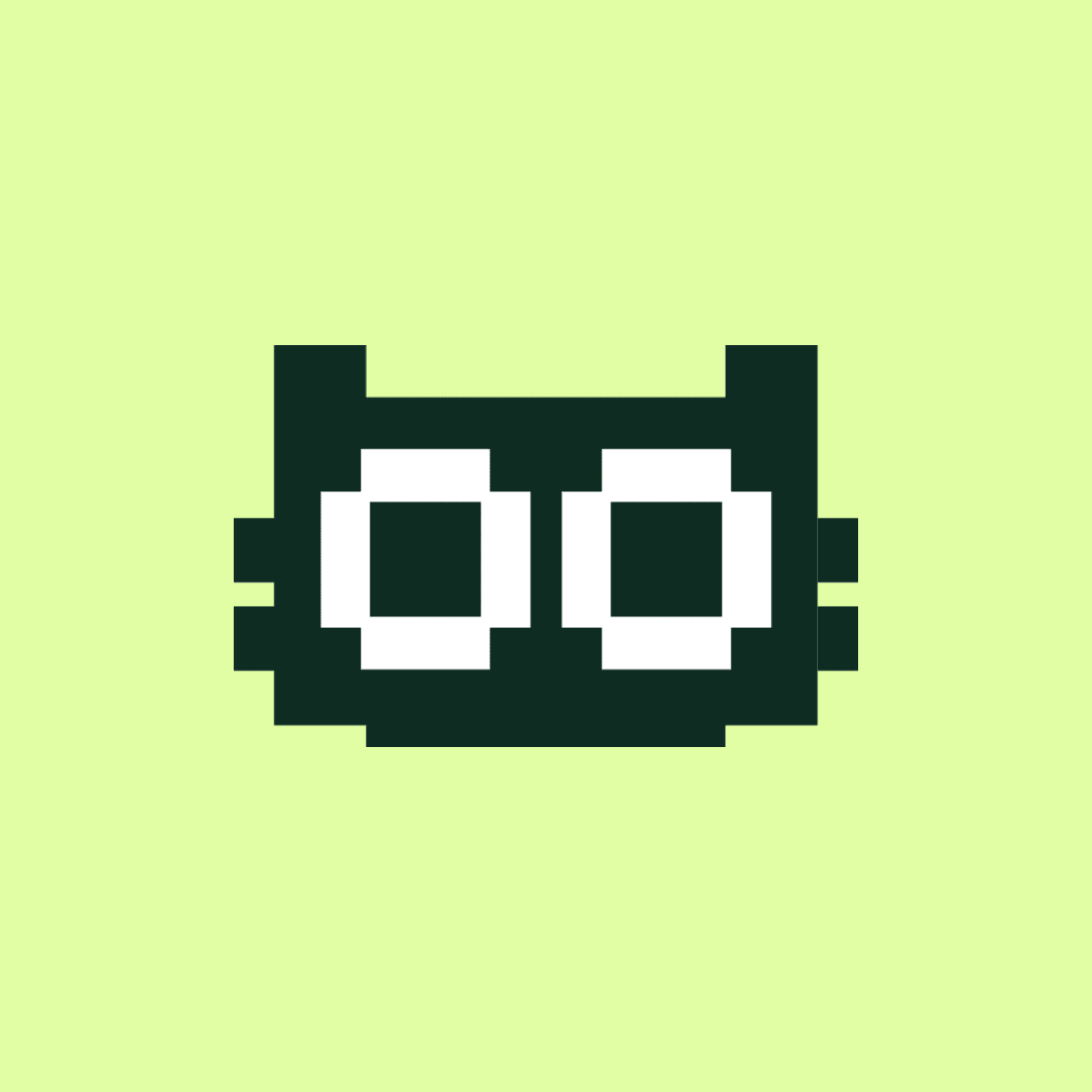 Loops House logo, Green on lemon