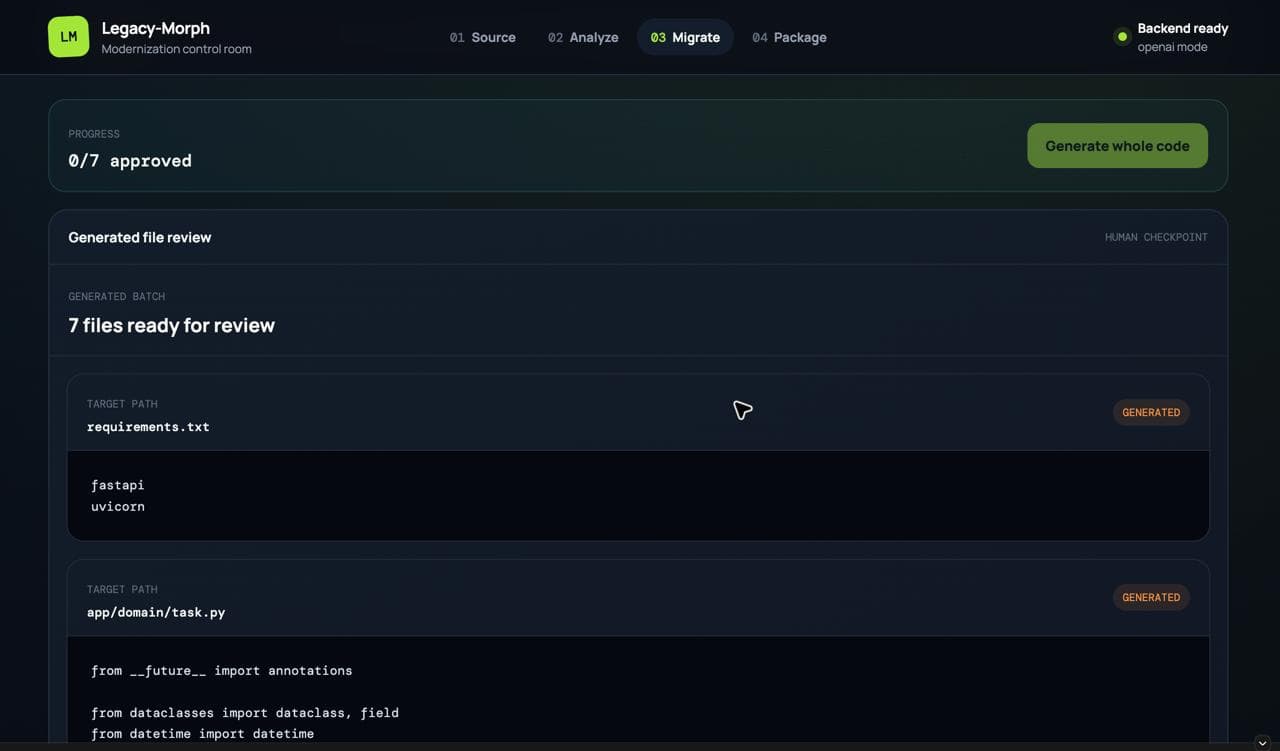 Legacy-Morph — screenshot 2