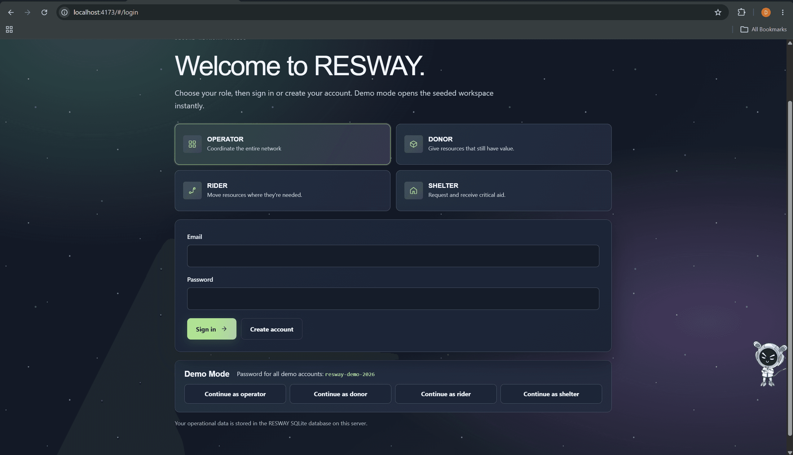 RESWAY — screenshot 1