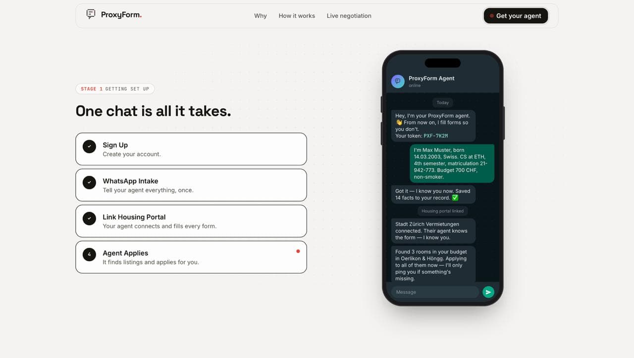 ProxyForm — screenshot 2