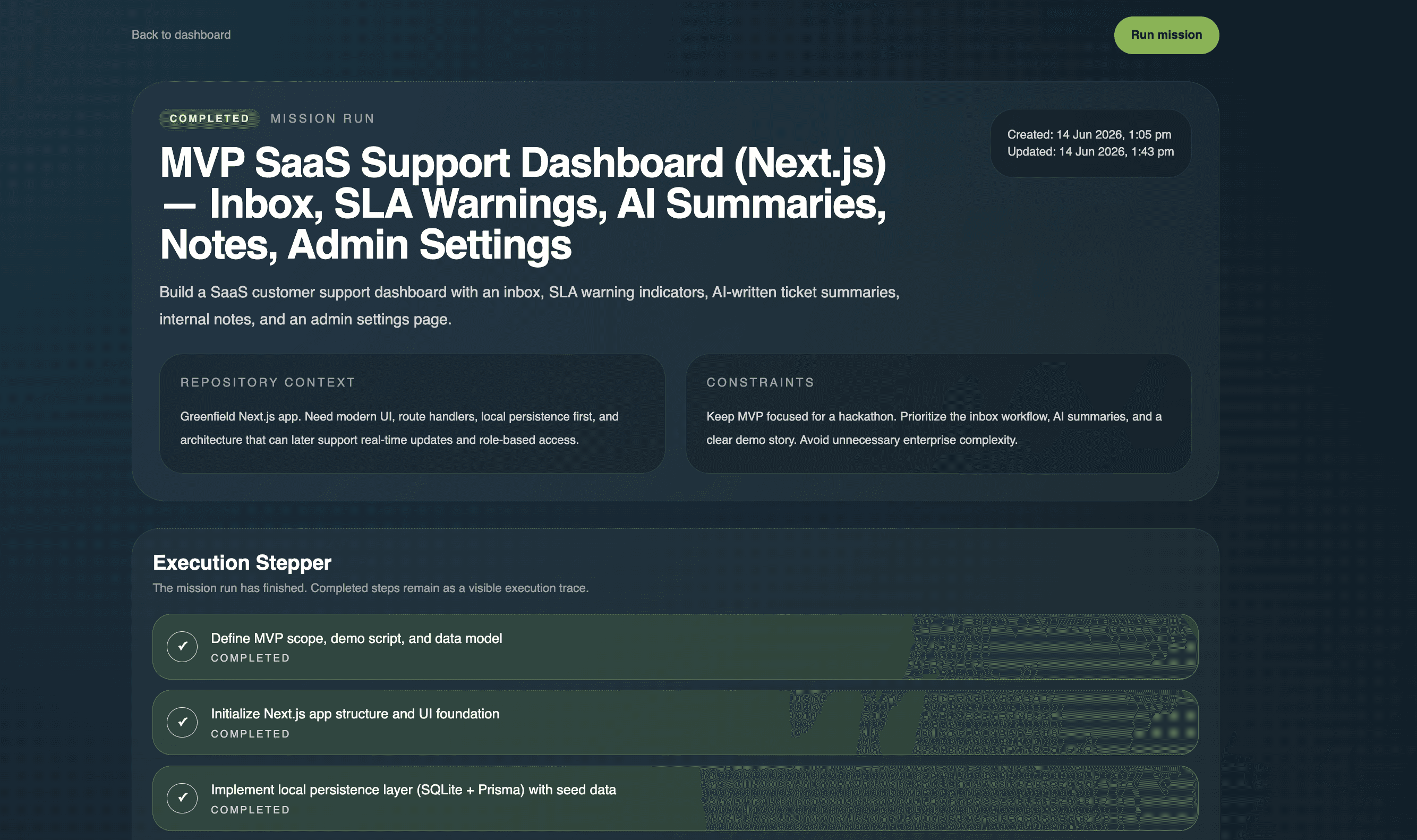Codex Mission Control — screenshot 4