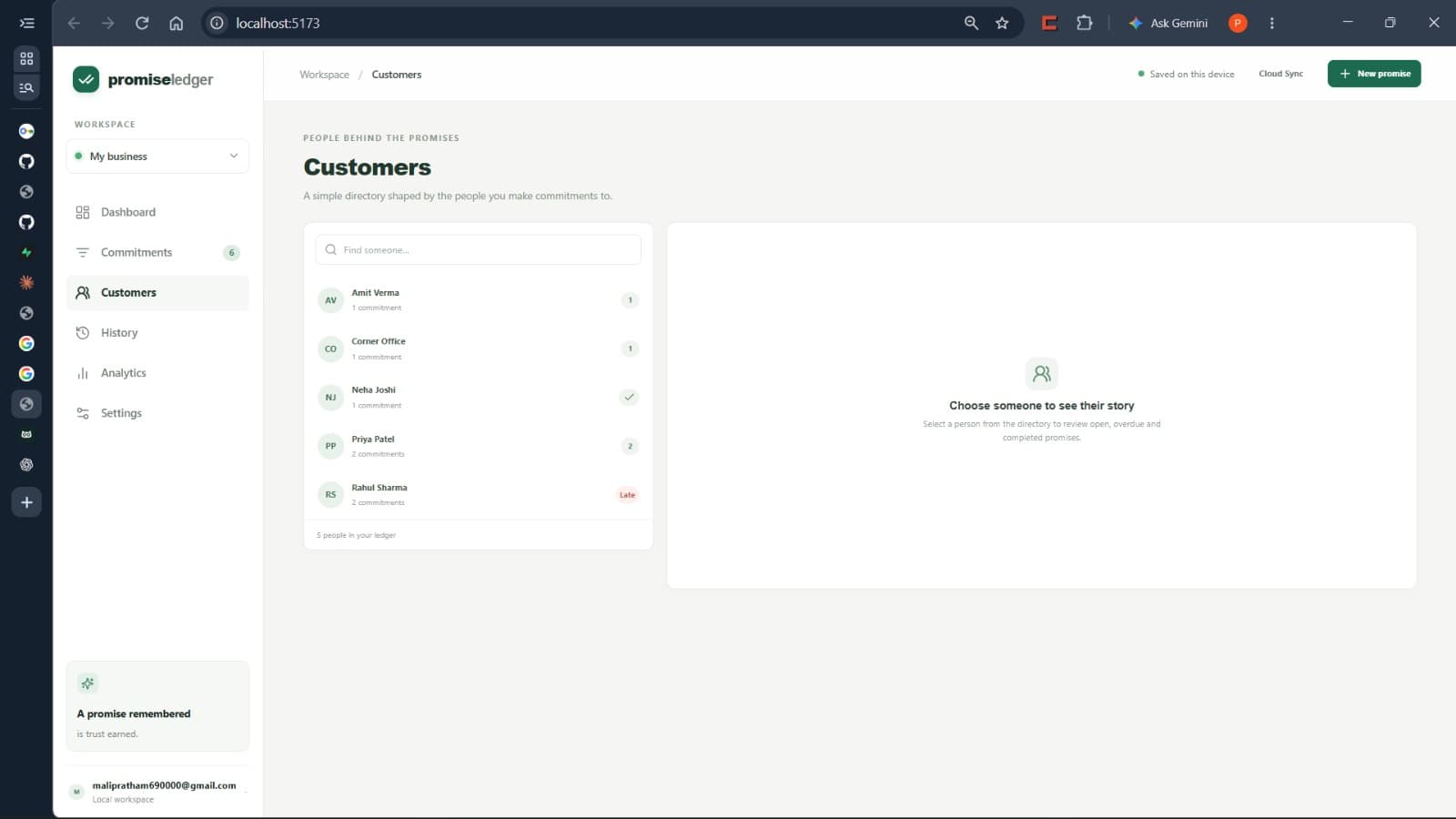 PromiseLedger — screenshot 4
