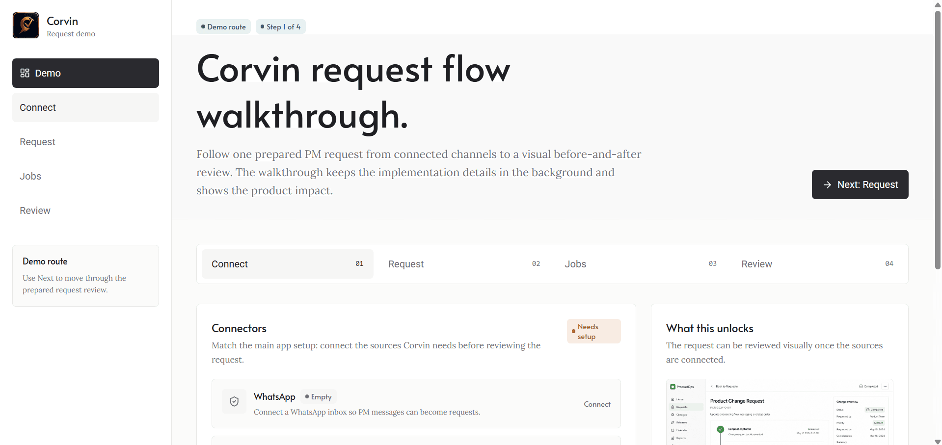 Corvin — screenshot 1