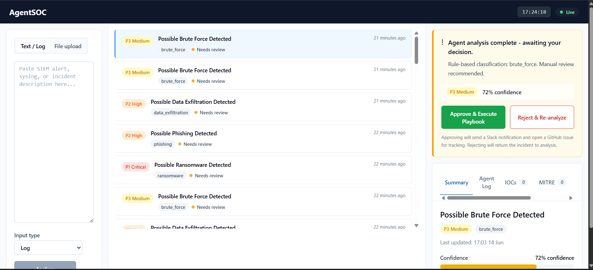 AgentSOC — screenshot 3