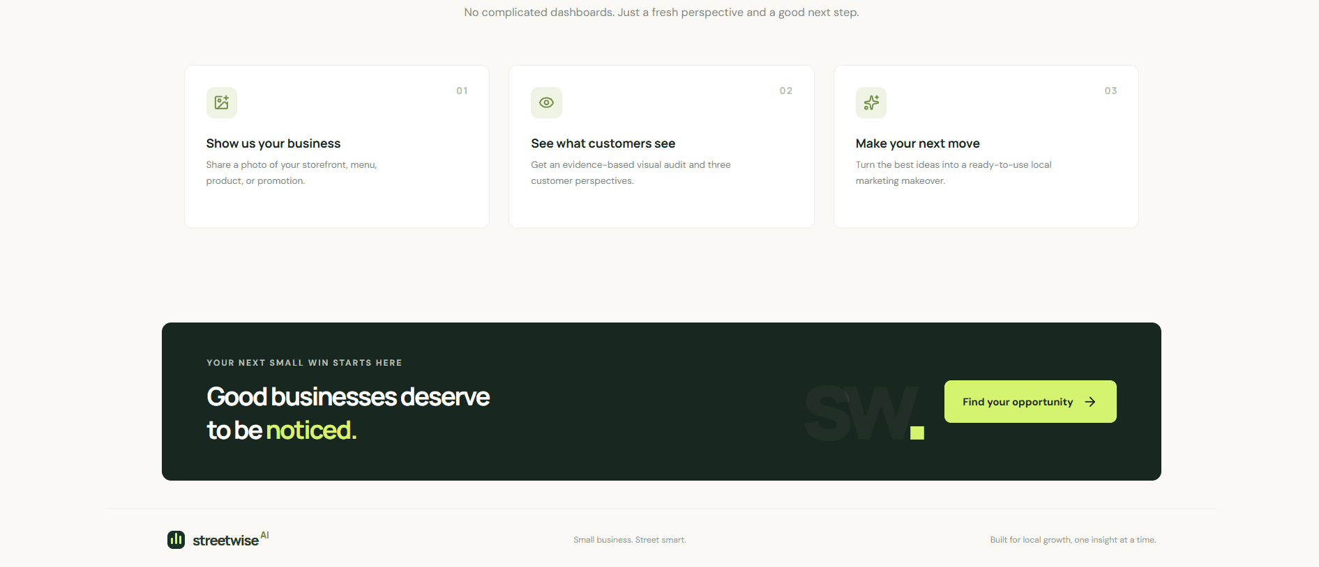 STREETWISE AI — screenshot 1