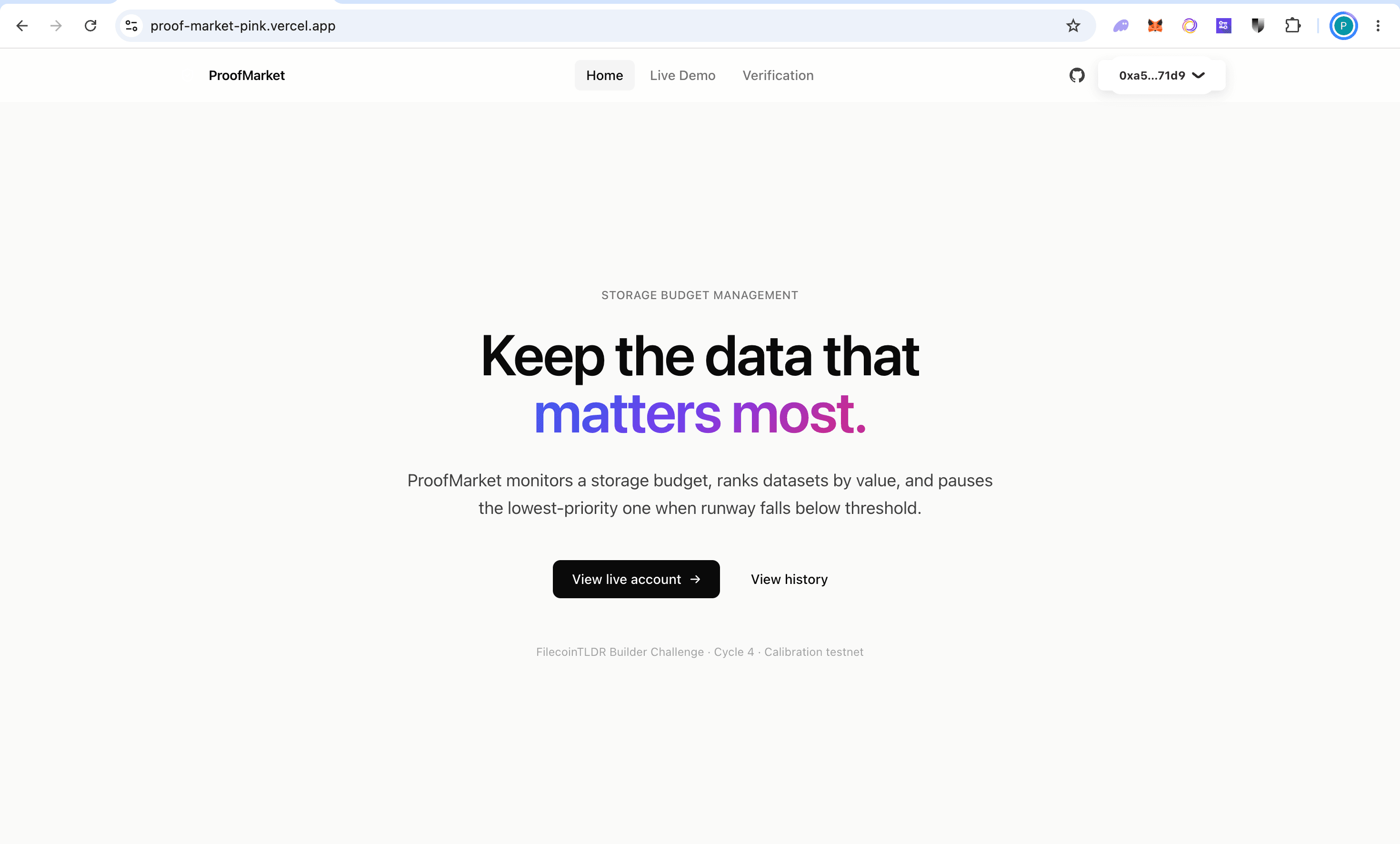ProofMarket — screenshot 1