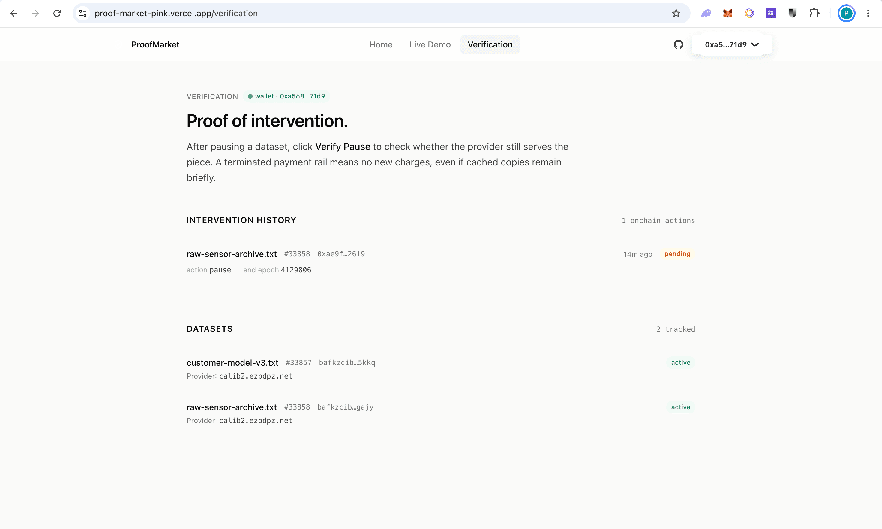 ProofMarket — screenshot 4
