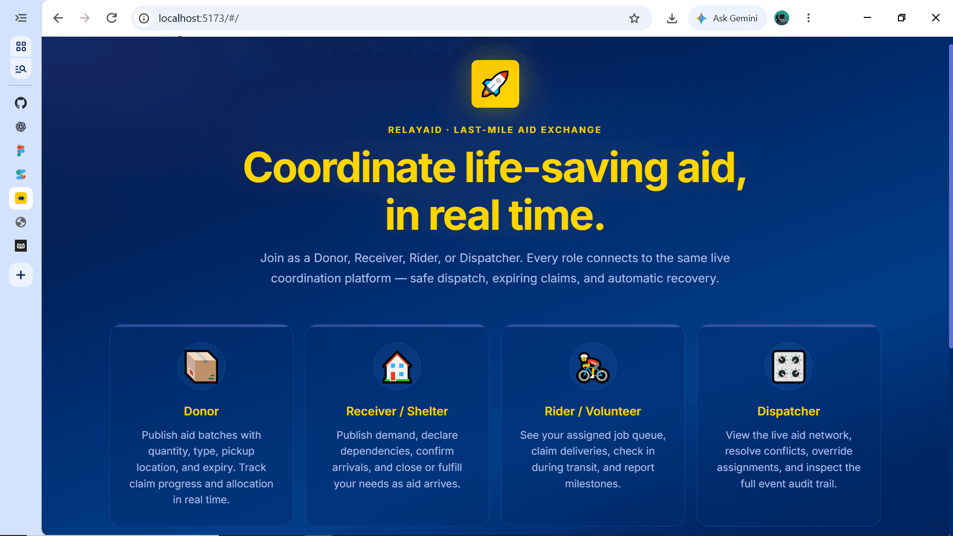 RelayAid — screenshot 1