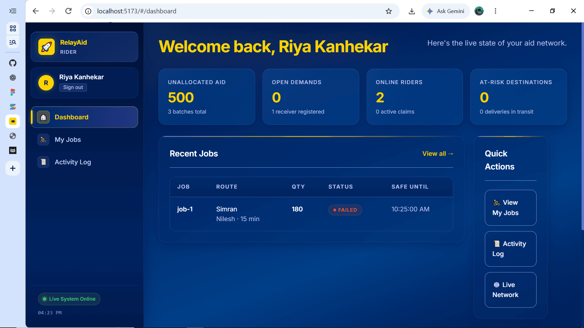 RelayAid — screenshot 4