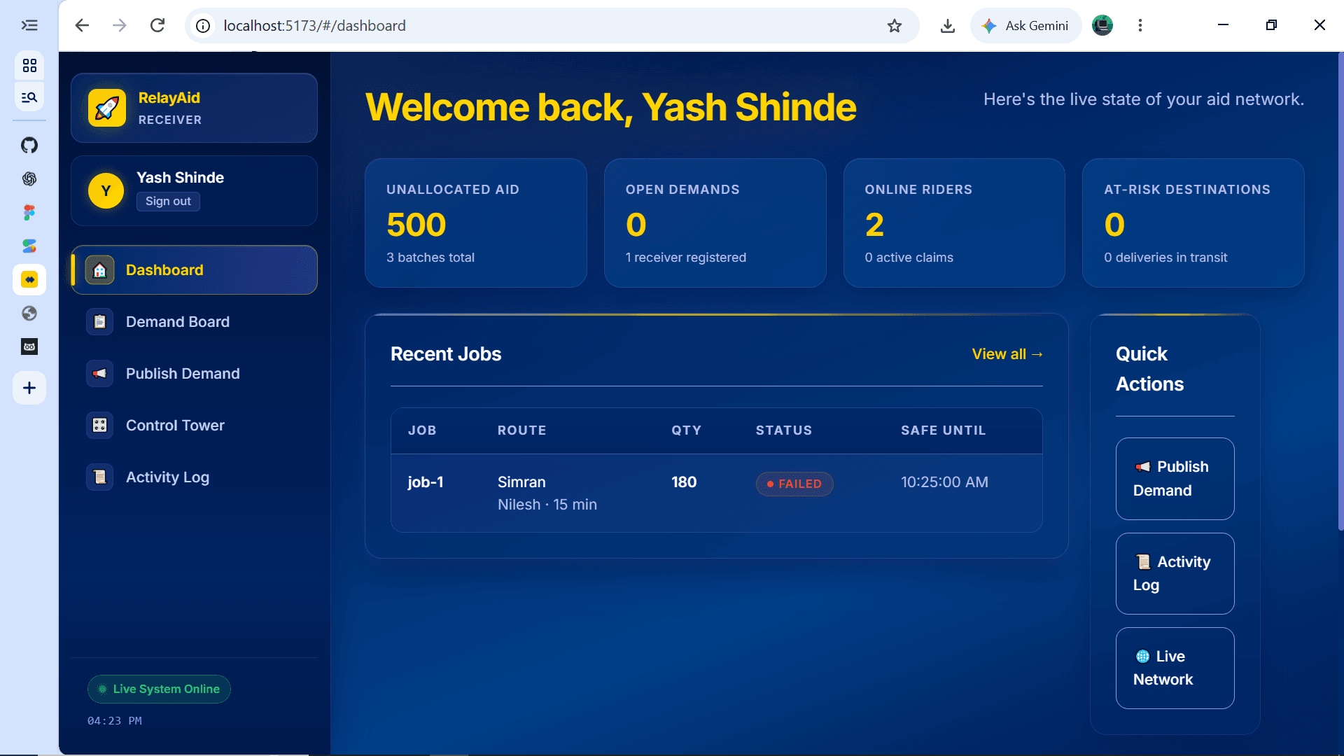 RelayAid — screenshot 3
