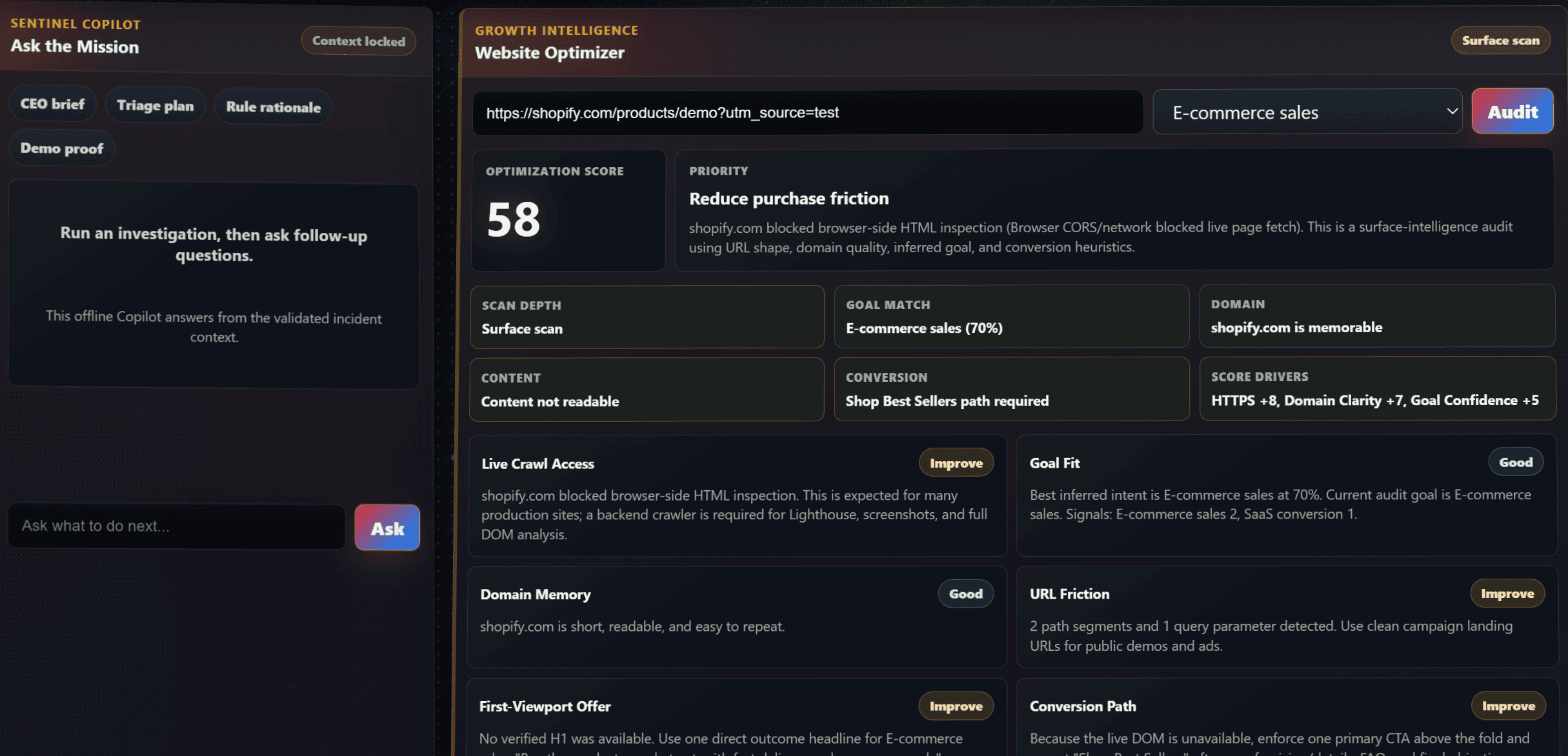 SentinelForgeAI — screenshot 2