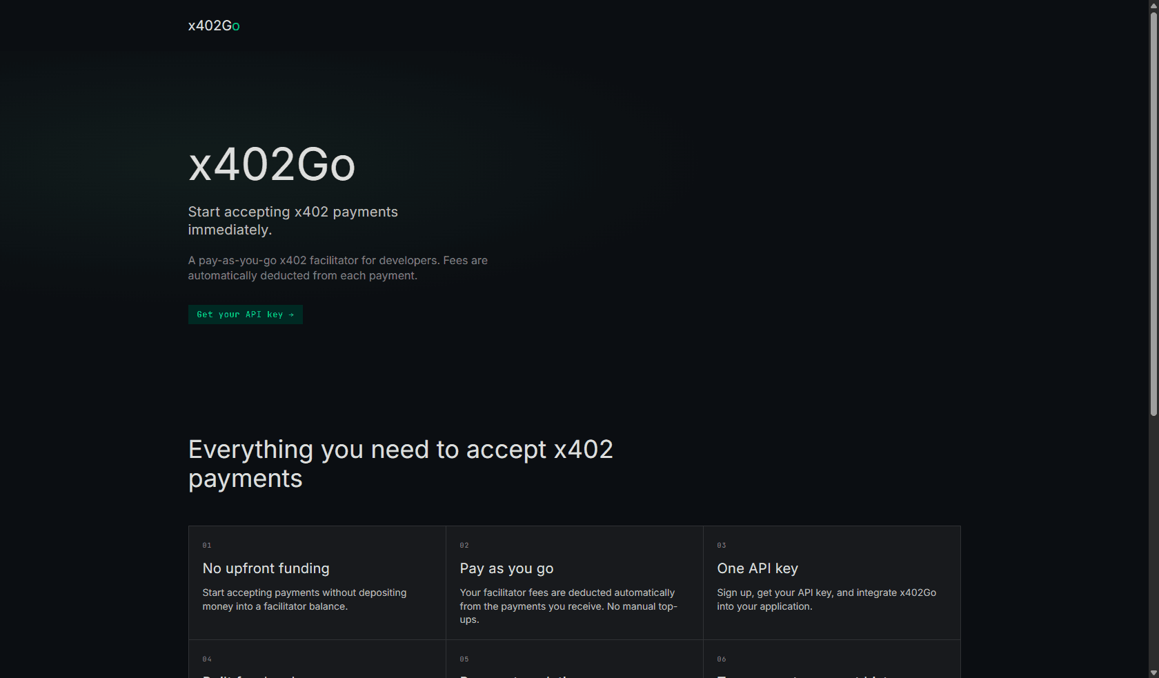 x402go — screenshot 1