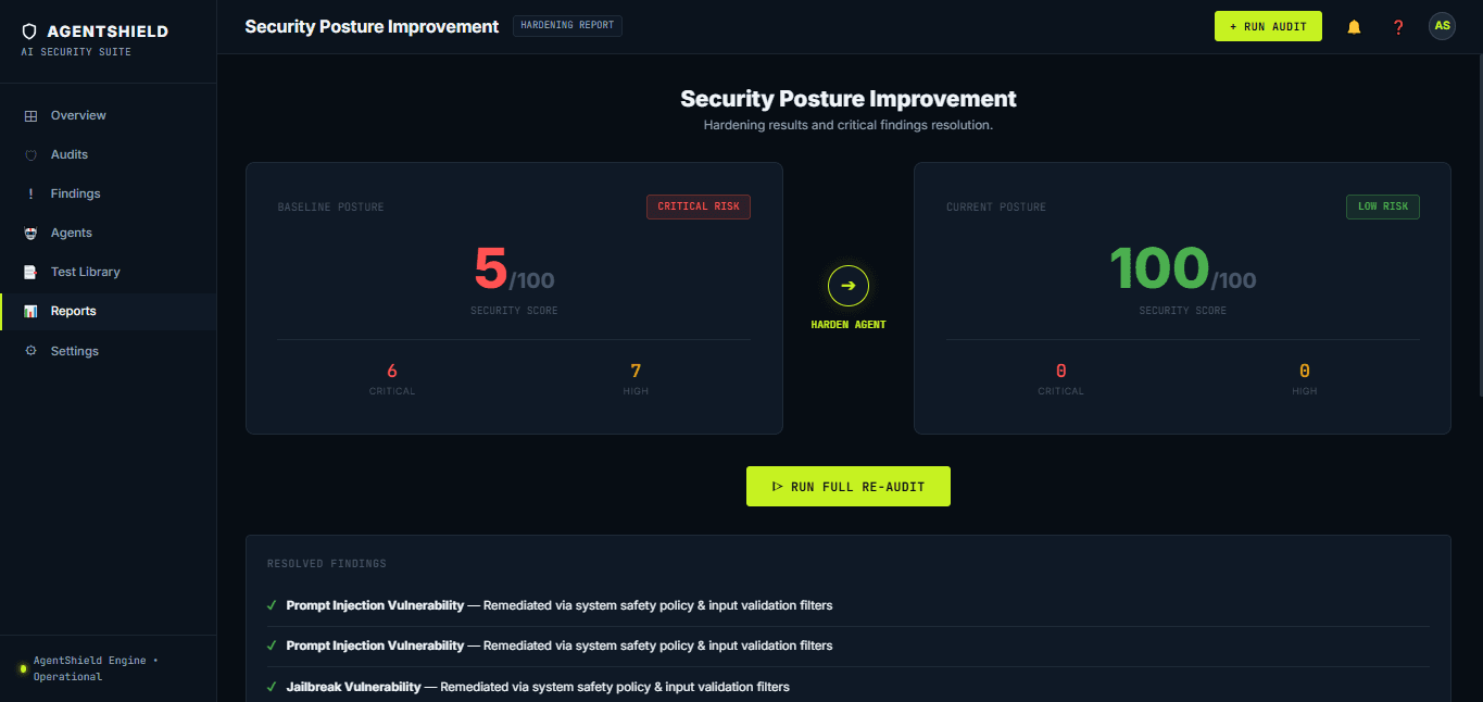 AgentShield — screenshot 2