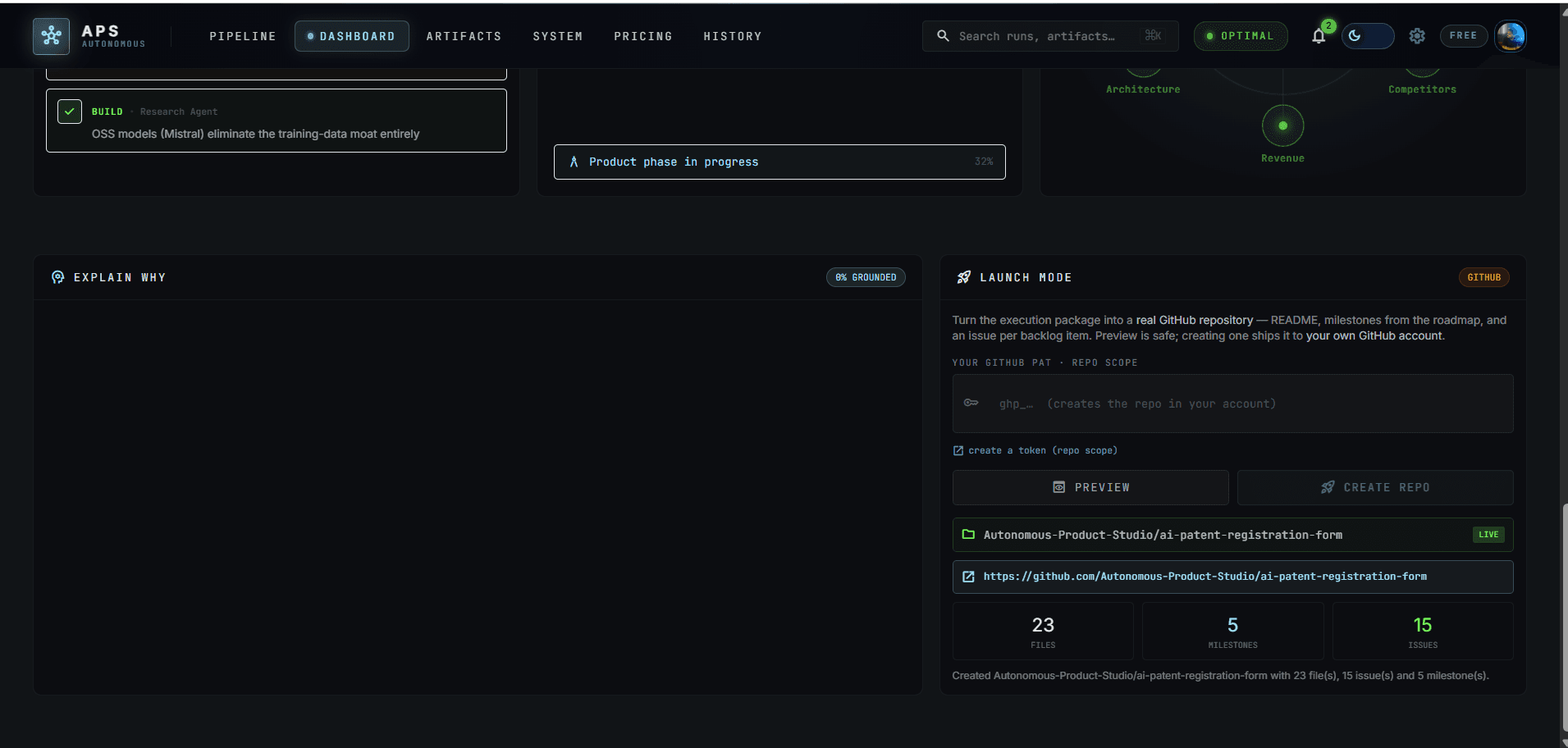 Autonomous Product Studio — screenshot 3