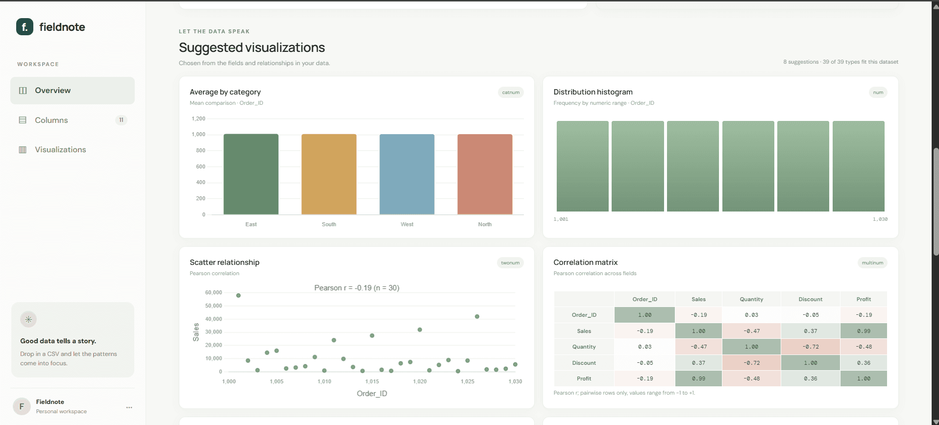 FieldNote — screenshot 2