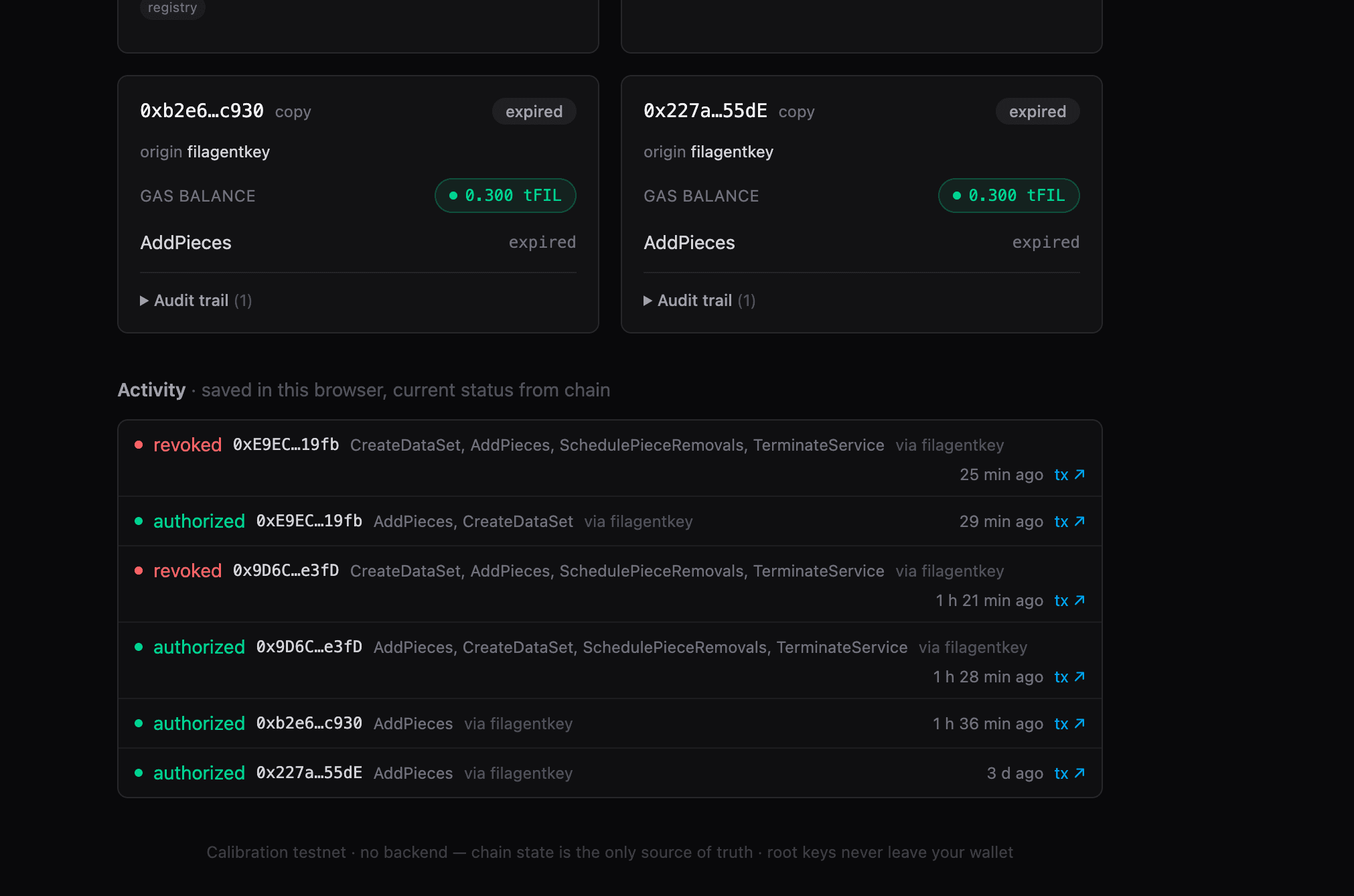 FilAgentKey — screenshot 2