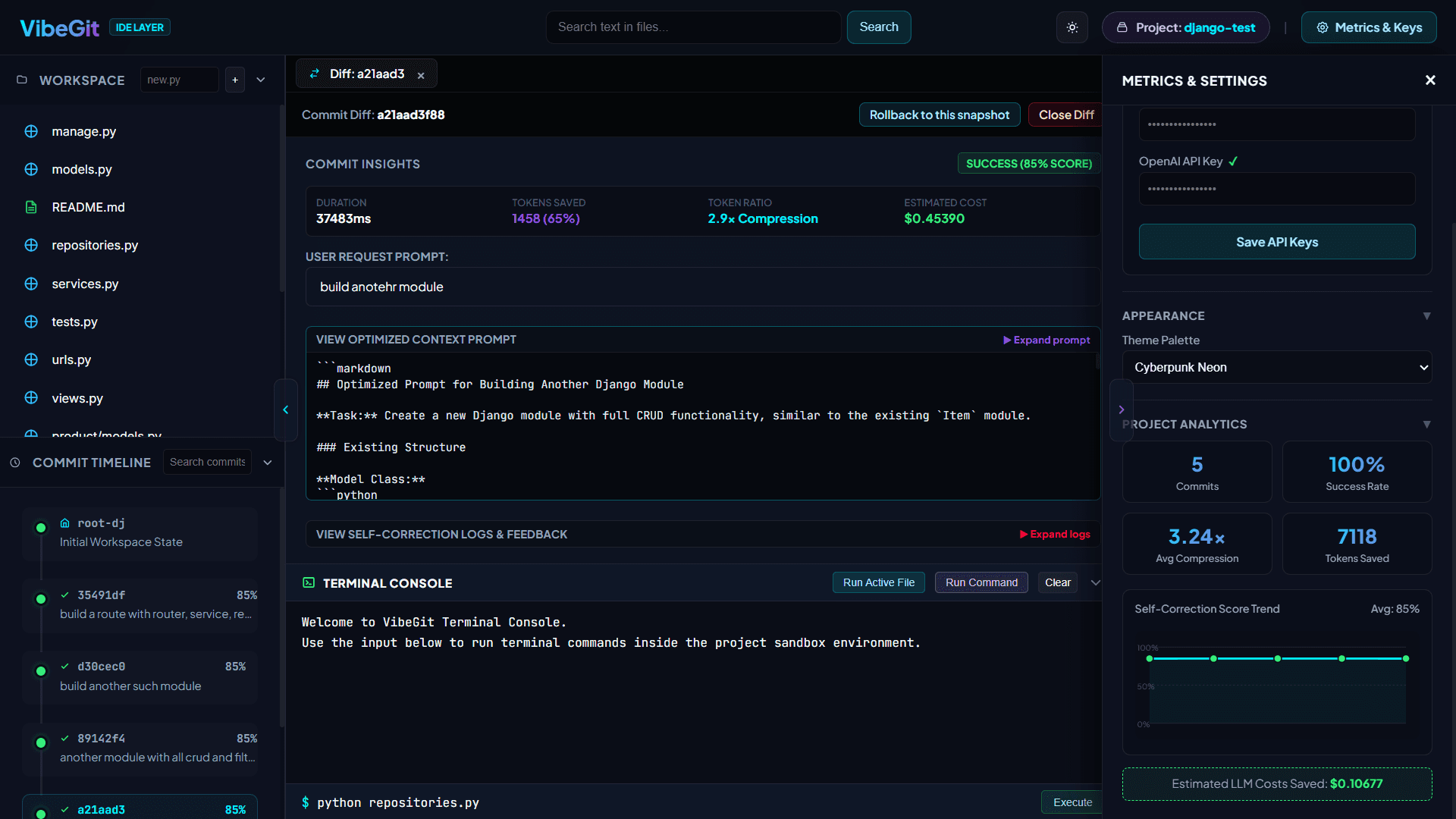 VibeGit — screenshot 2