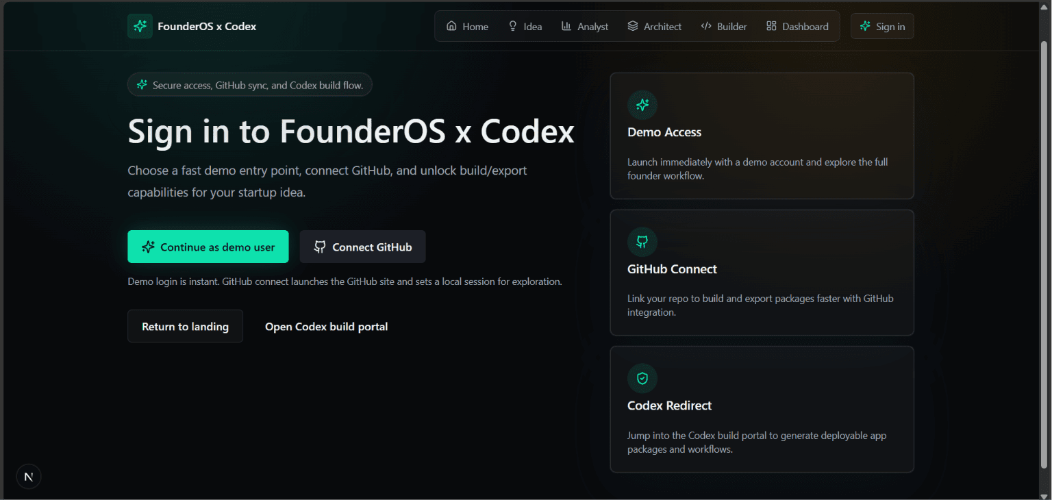Founder OS — screenshot 2