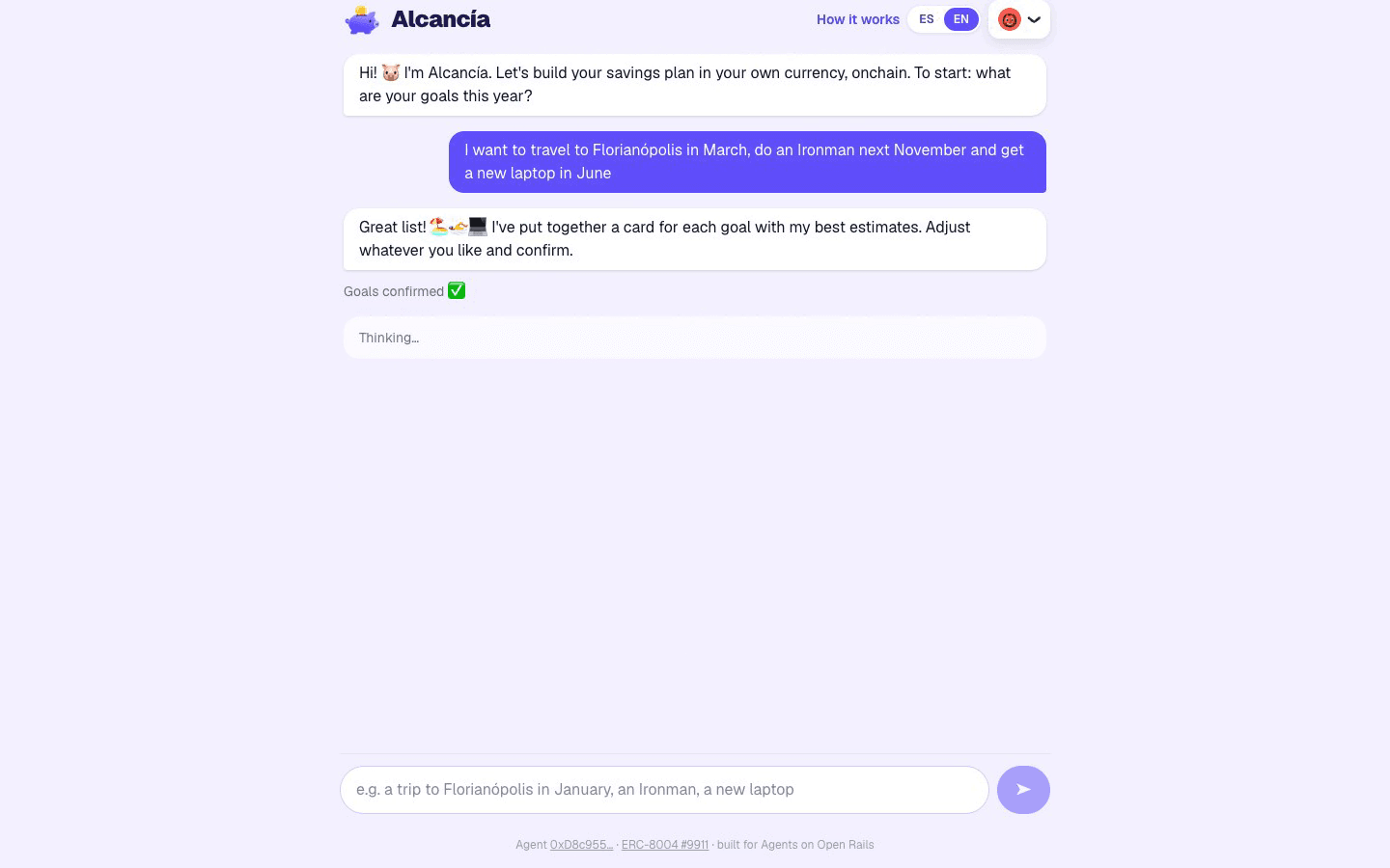 Alcancía — screenshot 1