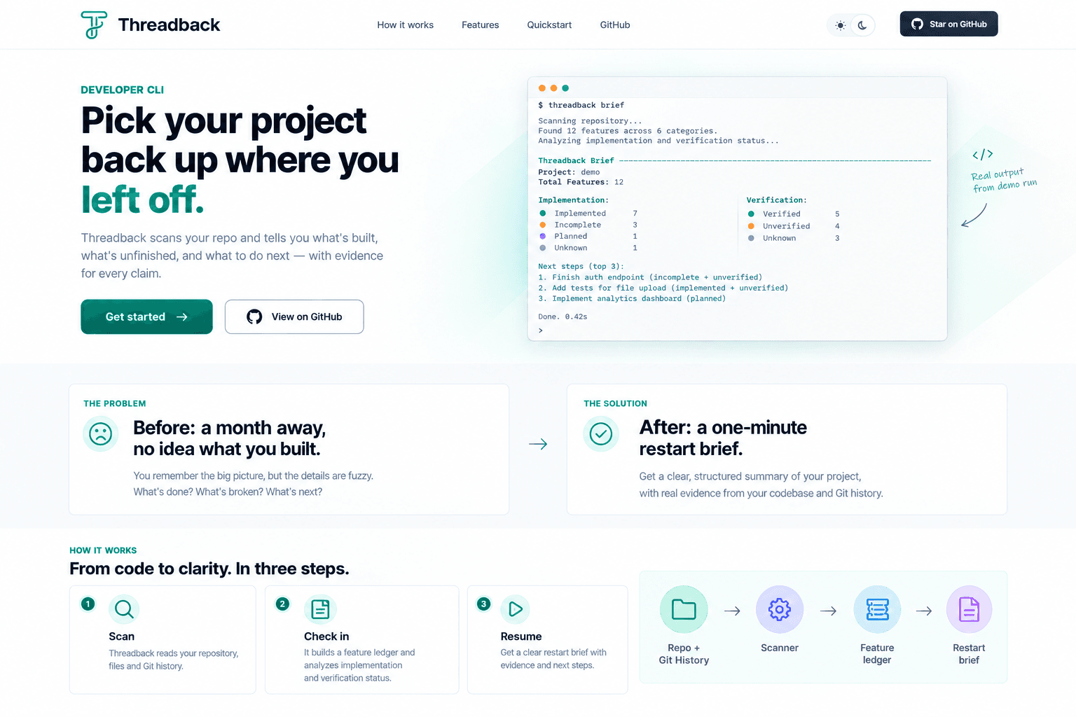 ThreadBack — screenshot 1
