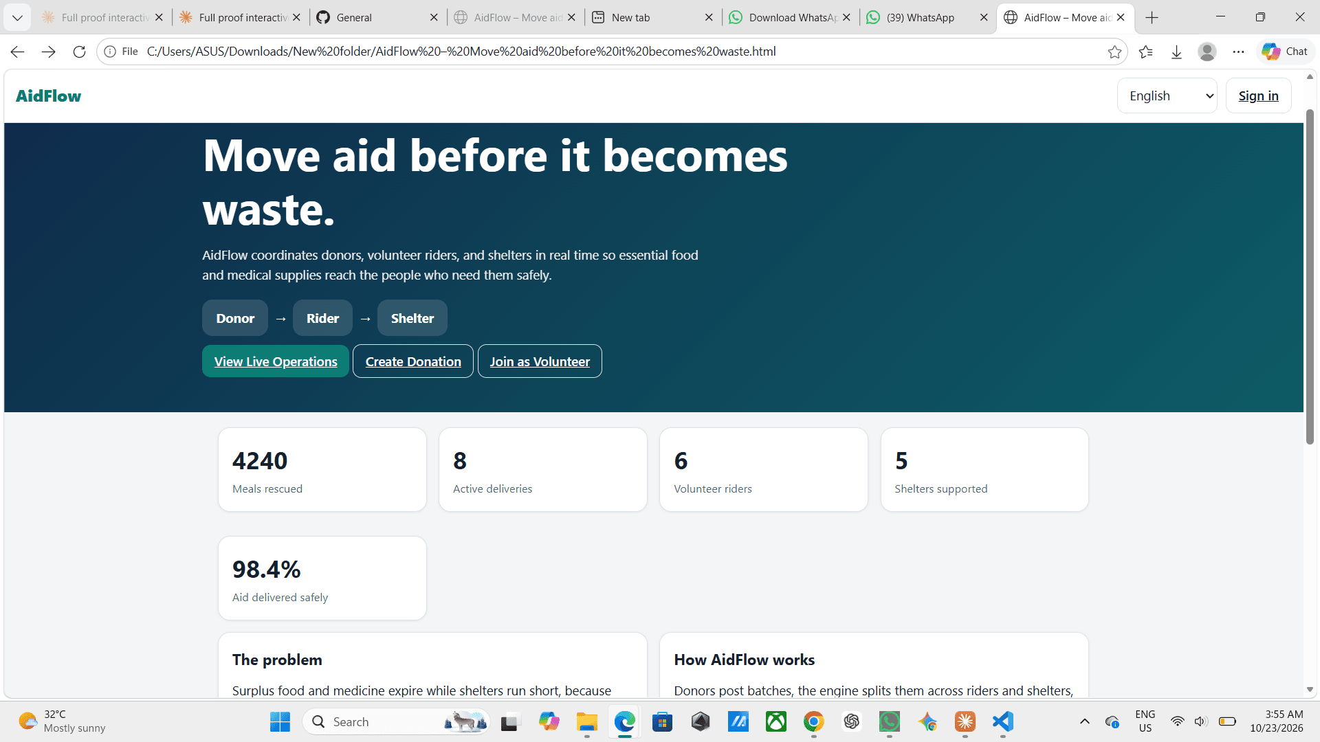 Aidflow — screenshot 1