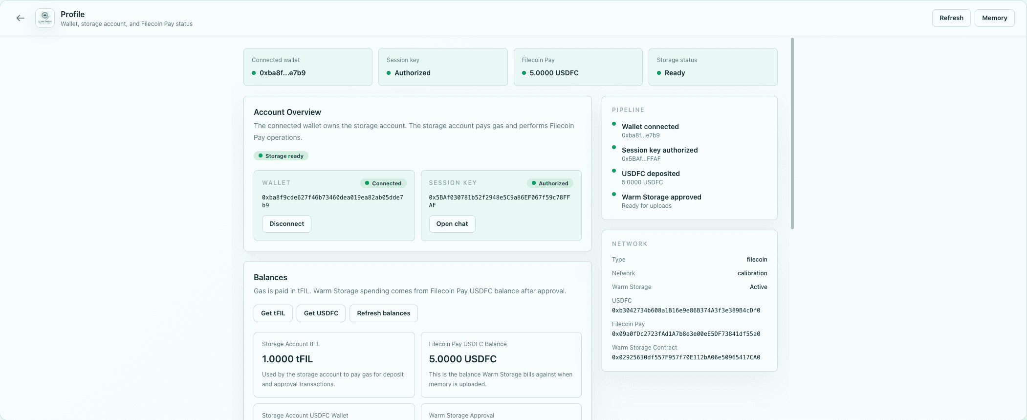 Cross-Session Memory Agent — screenshot 3