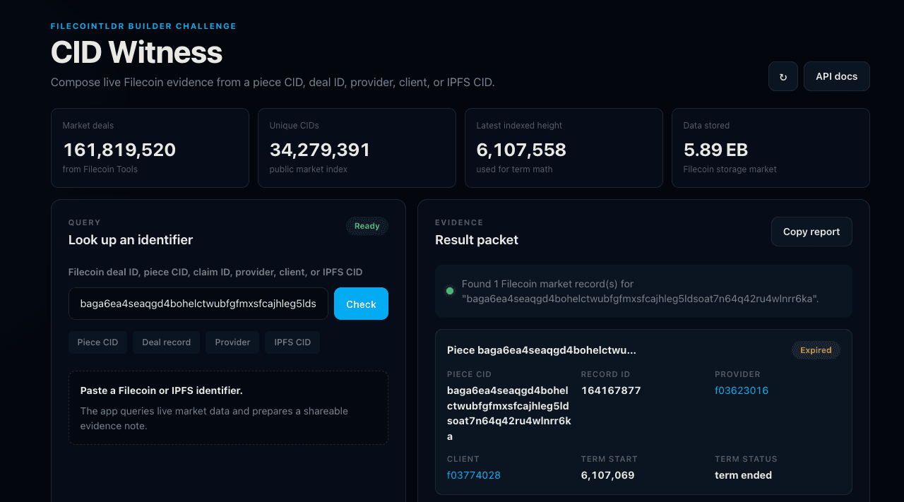 CID Witness — screenshot 1