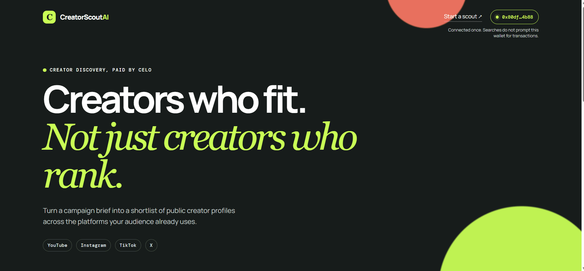 CreatorScoutAI — screenshot 1