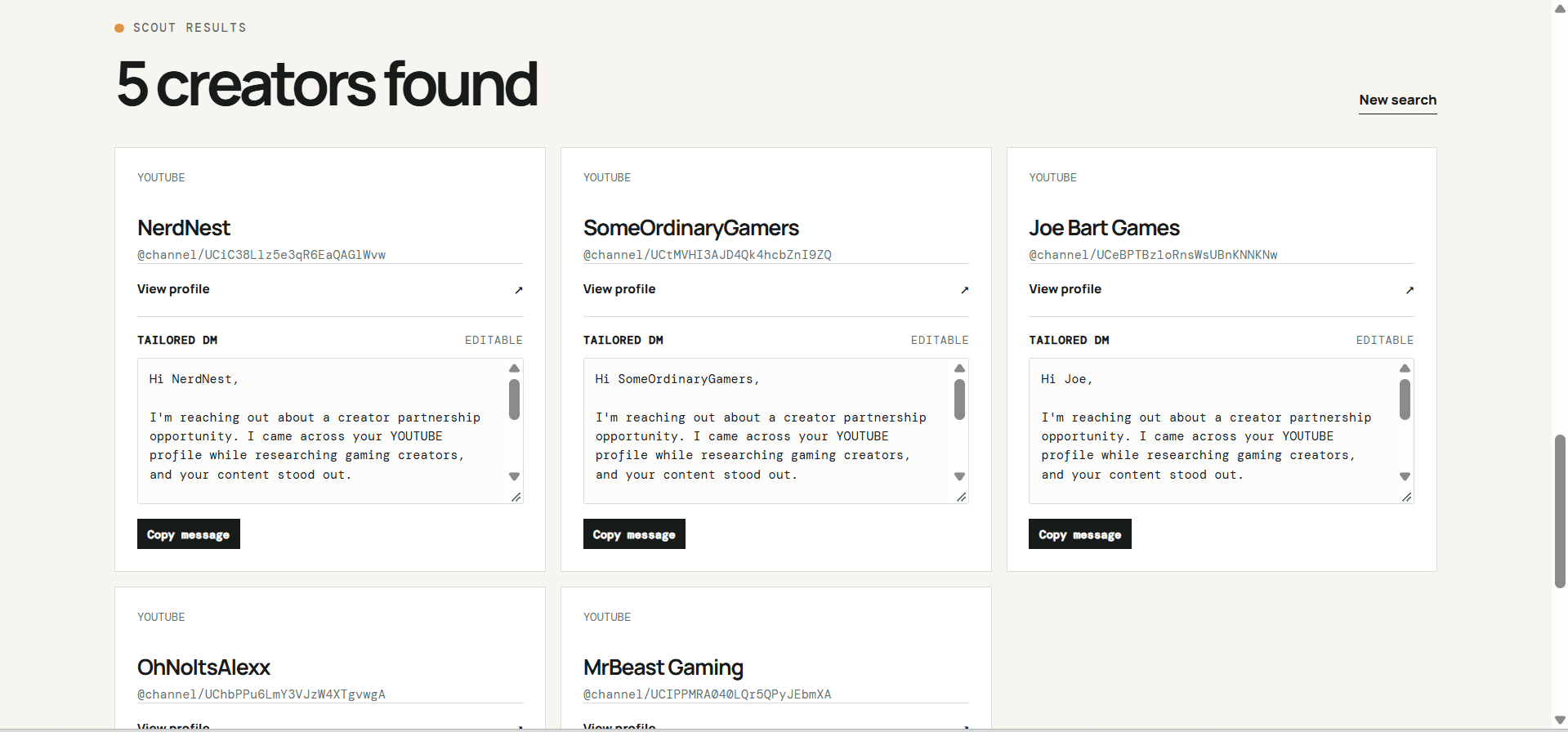 CreatorScoutAI — screenshot 3