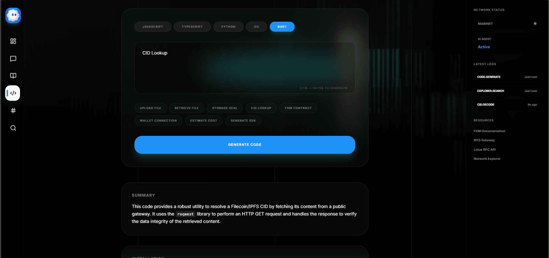 Filecoin AI — screenshot 3