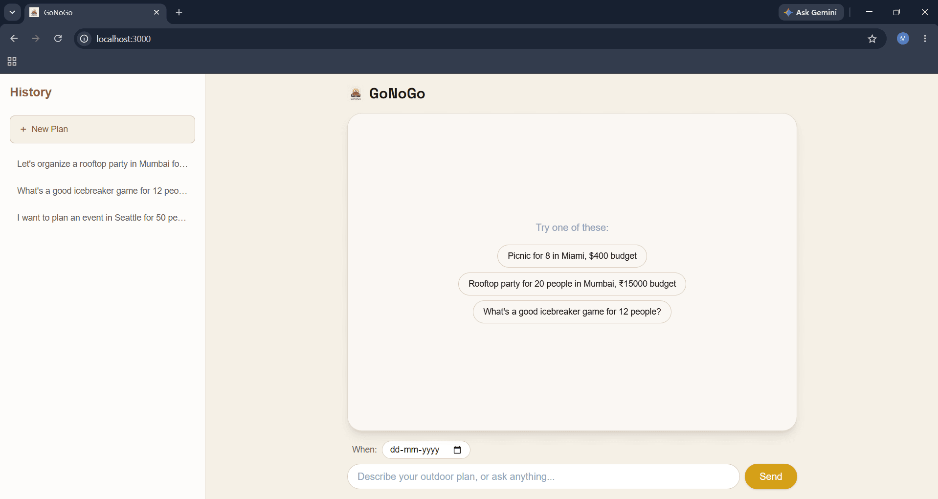 GoNoGo — screenshot 1