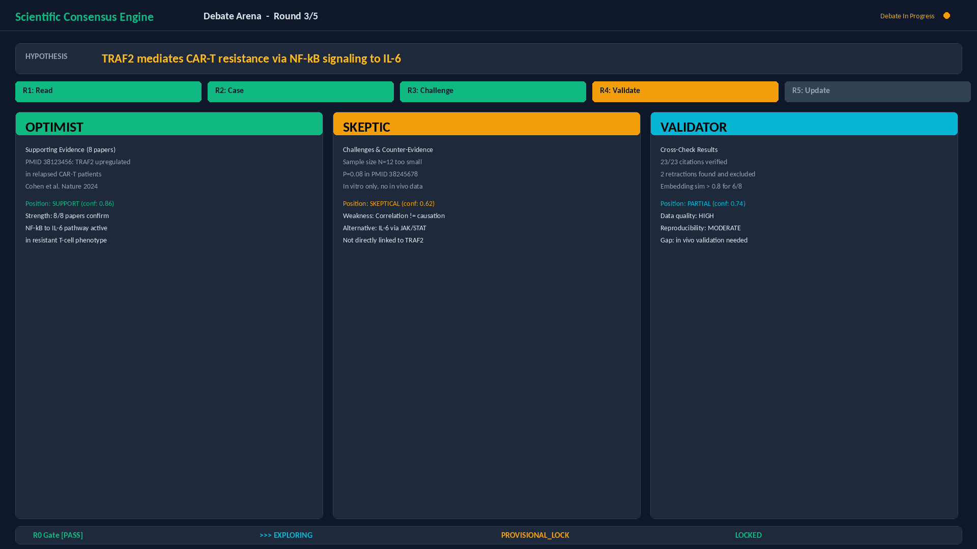 Scientific Consensus Engine — screenshot 2