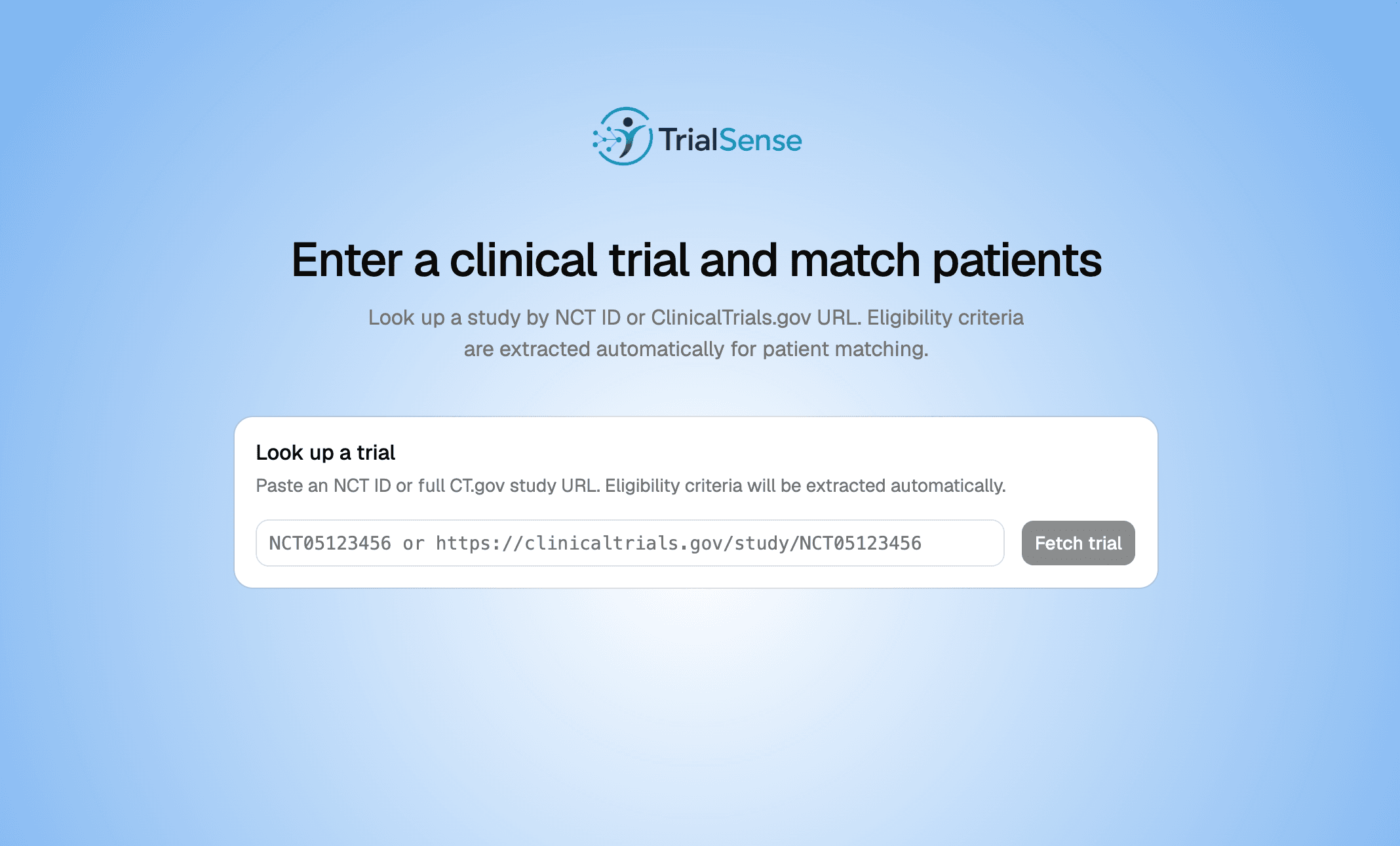TrialSense — screenshot 1