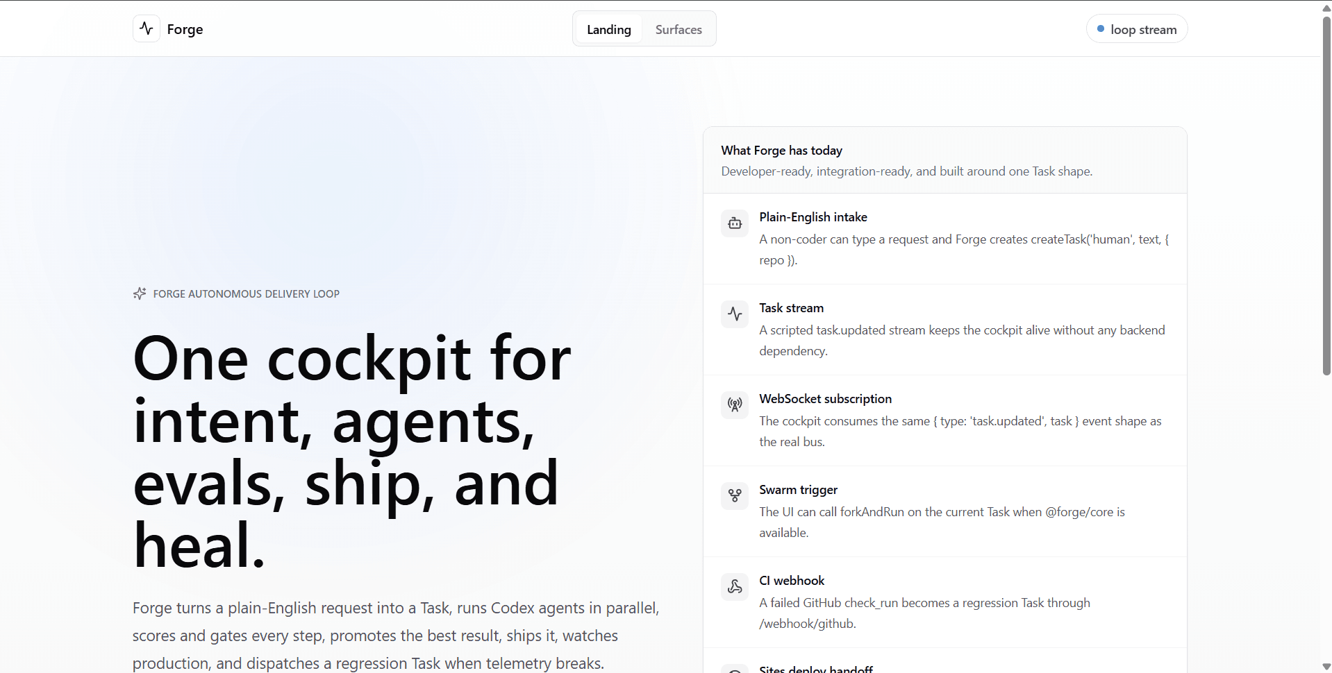 FORGE — screenshot 1