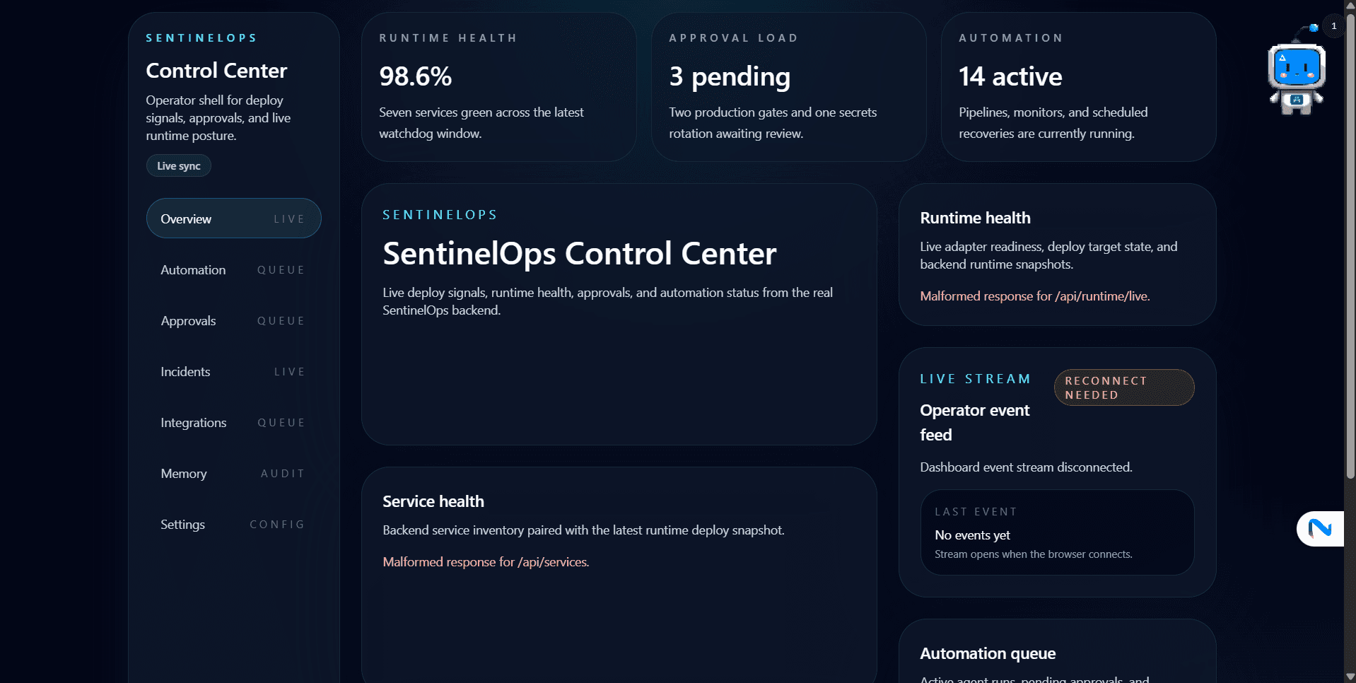 SentinelOps — screenshot 1