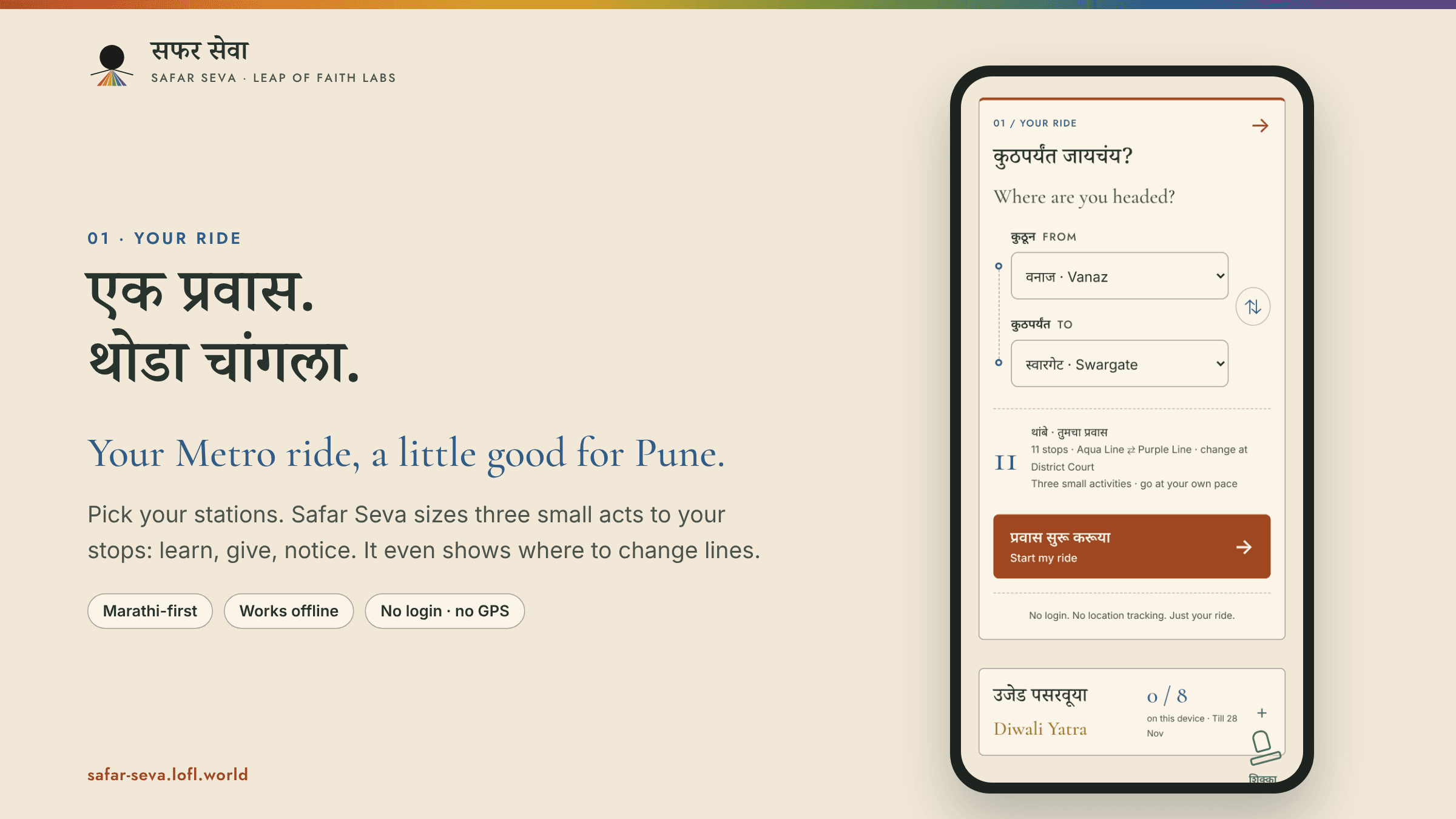 Safar Seva — screenshot 1
