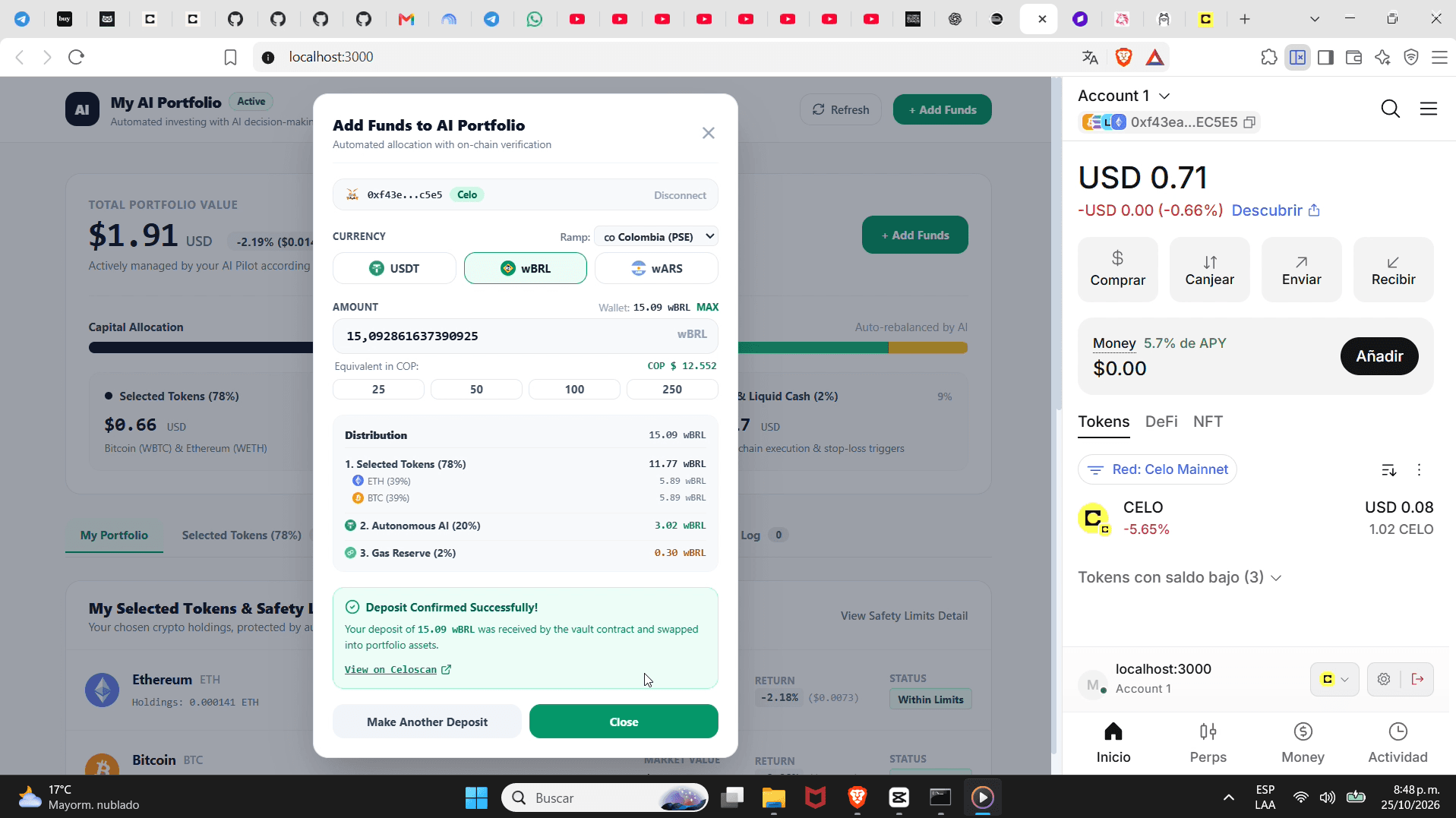 Vigi (Ai Blockchain investor Adgent) — screenshot 1