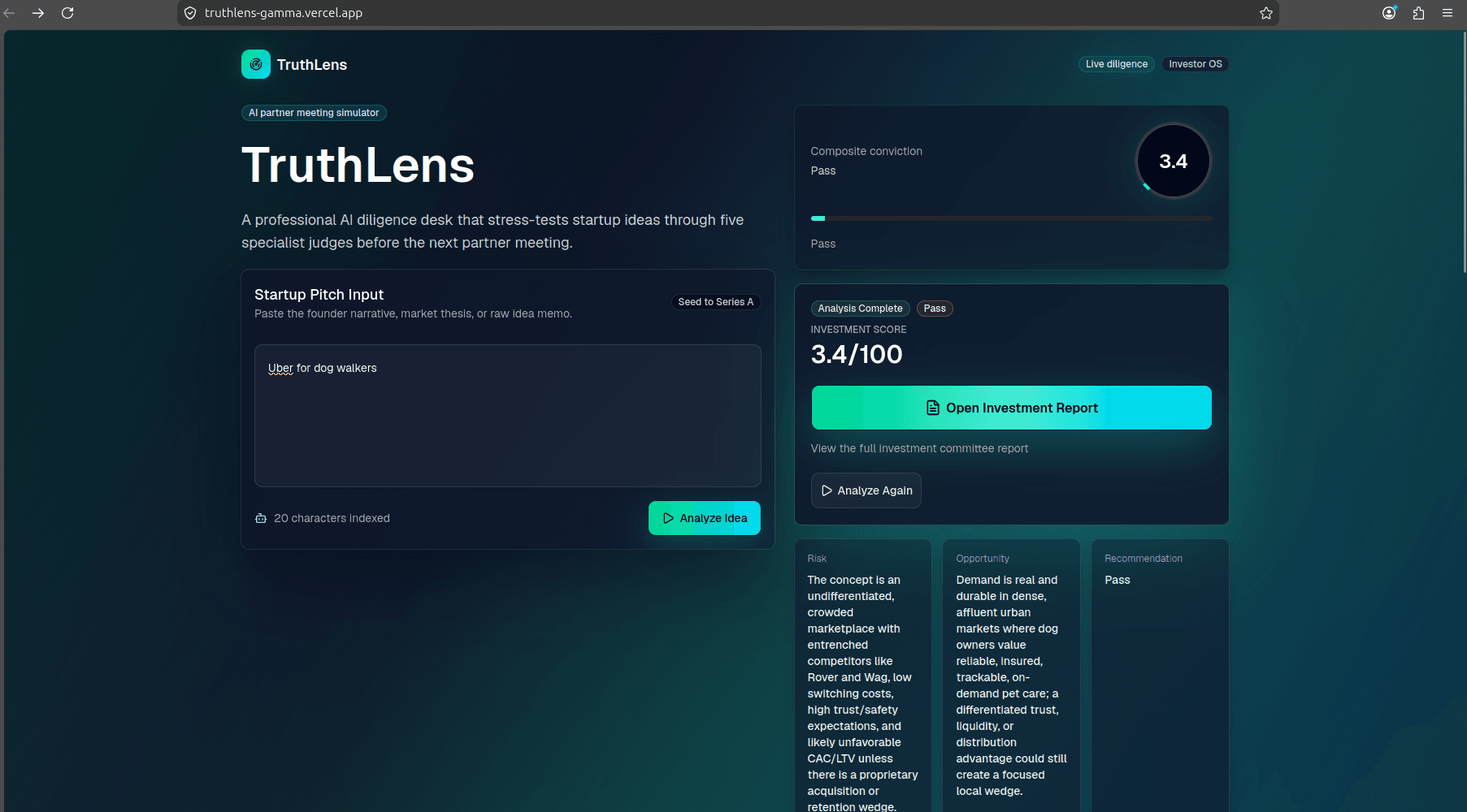 TruthLens — screenshot 1