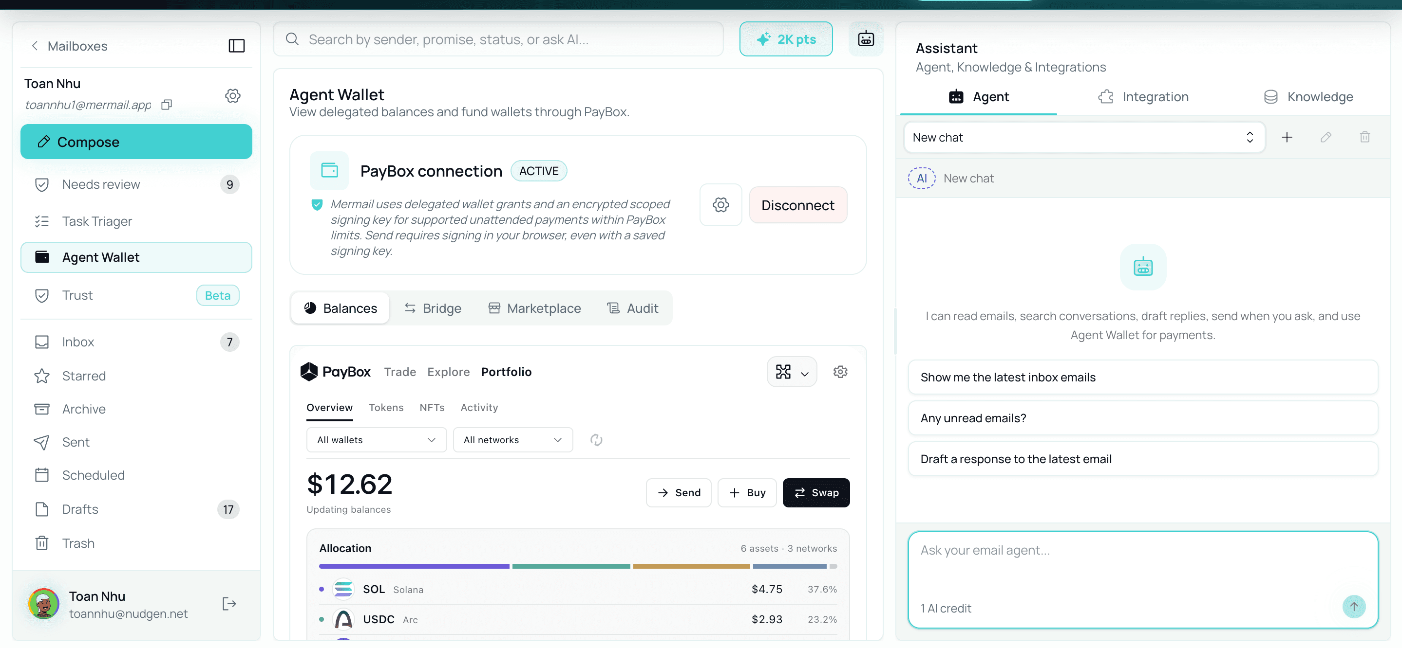 Mermail — screenshot 2
