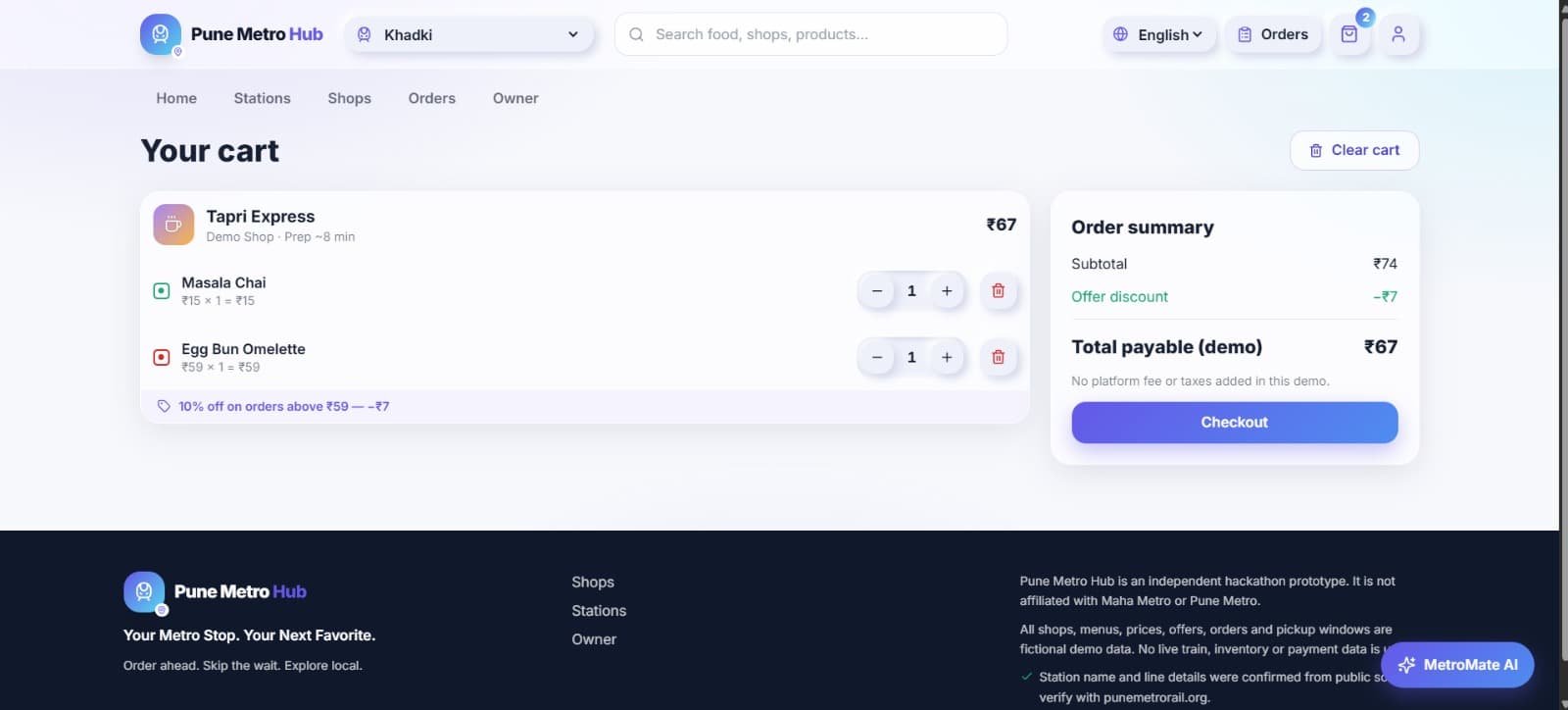 MetroHub — screenshot 4