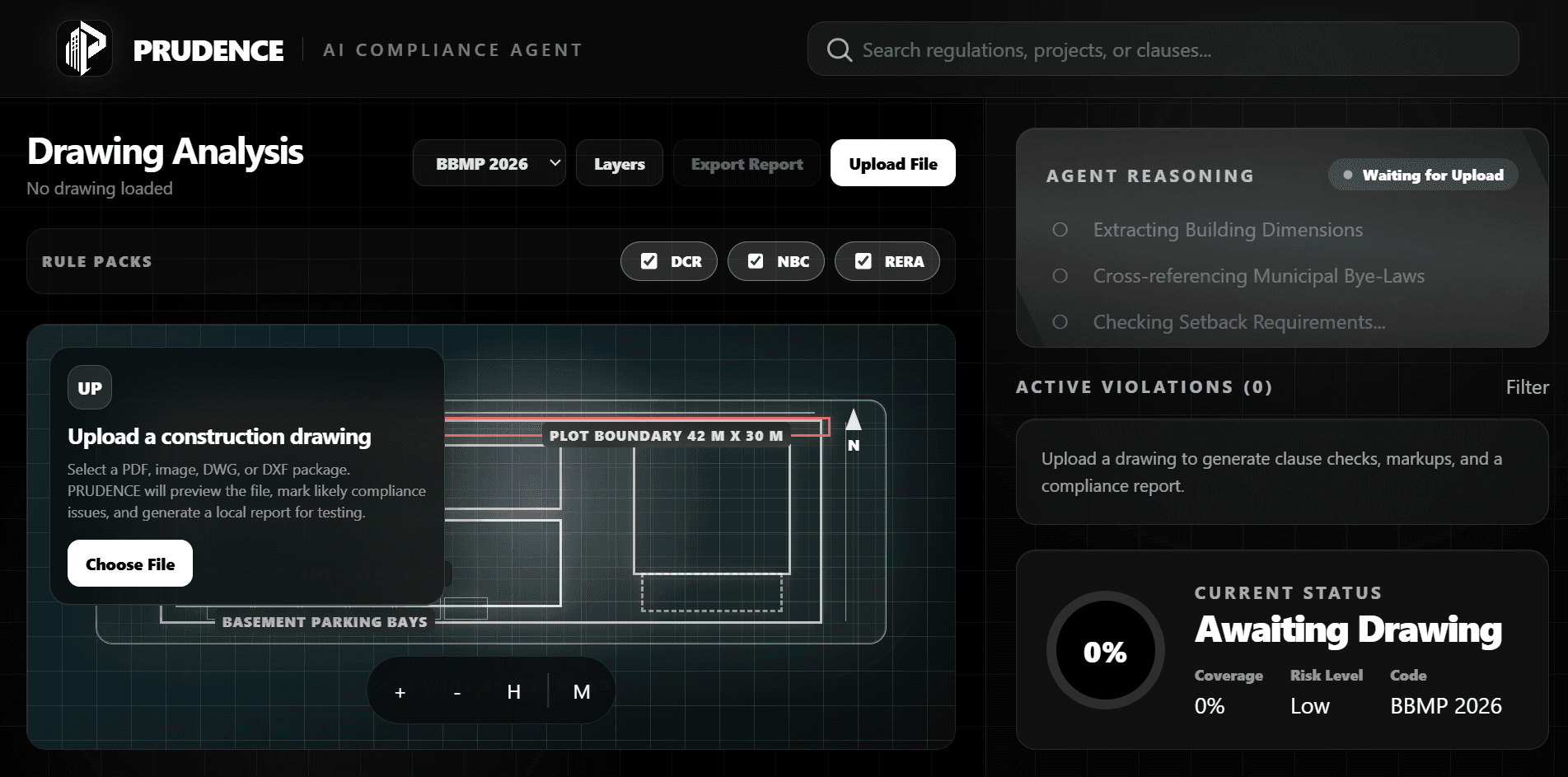 PRUDENCE (PRudential Urban Development Compliance Engine) — screenshot 2
