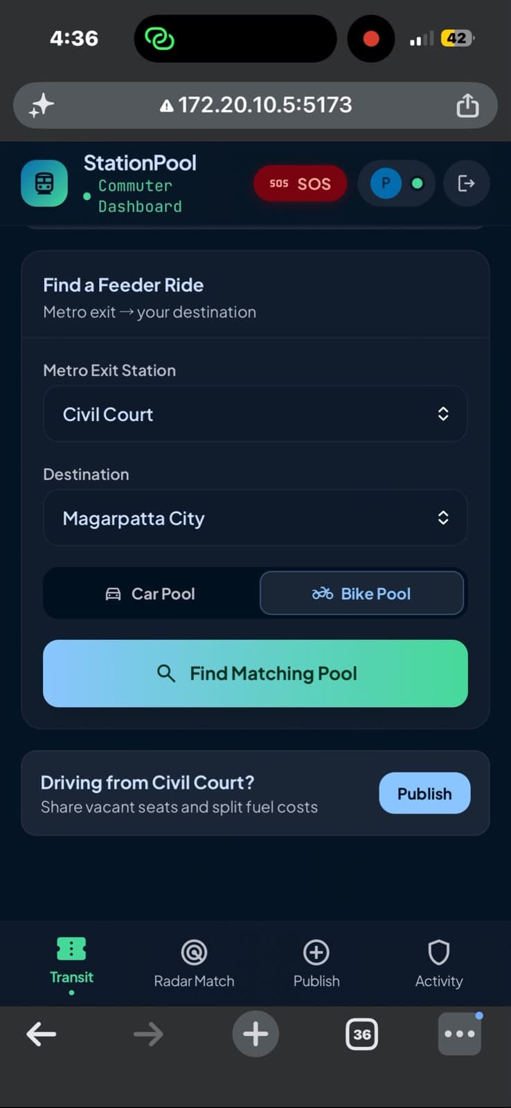 StationPool — screenshot 2