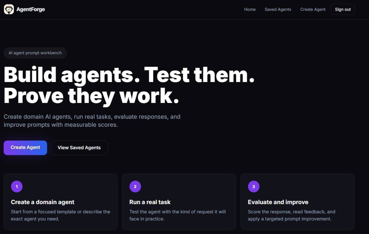 AgentForge — screenshot 2