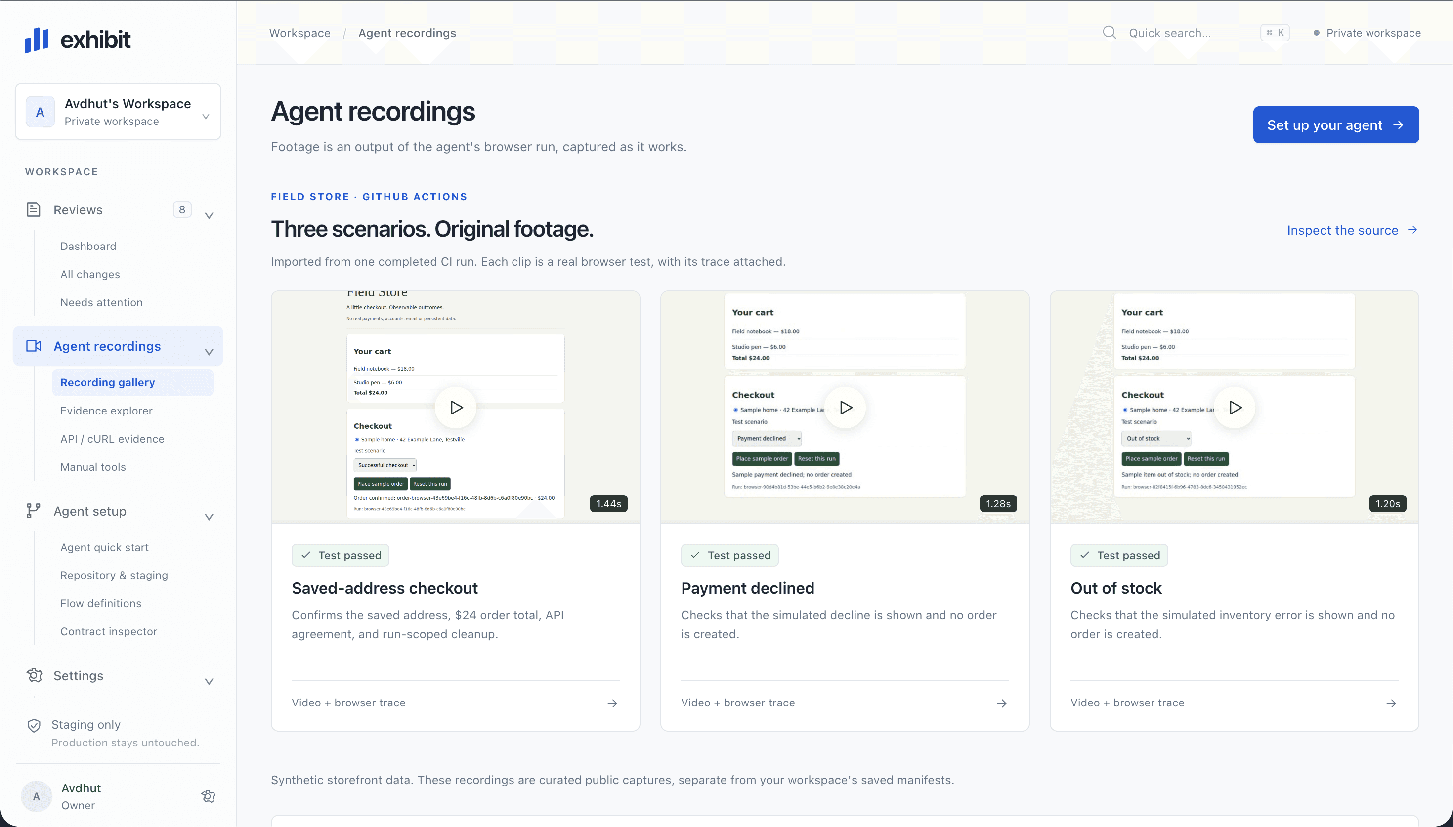 Exhibit — screenshot 1