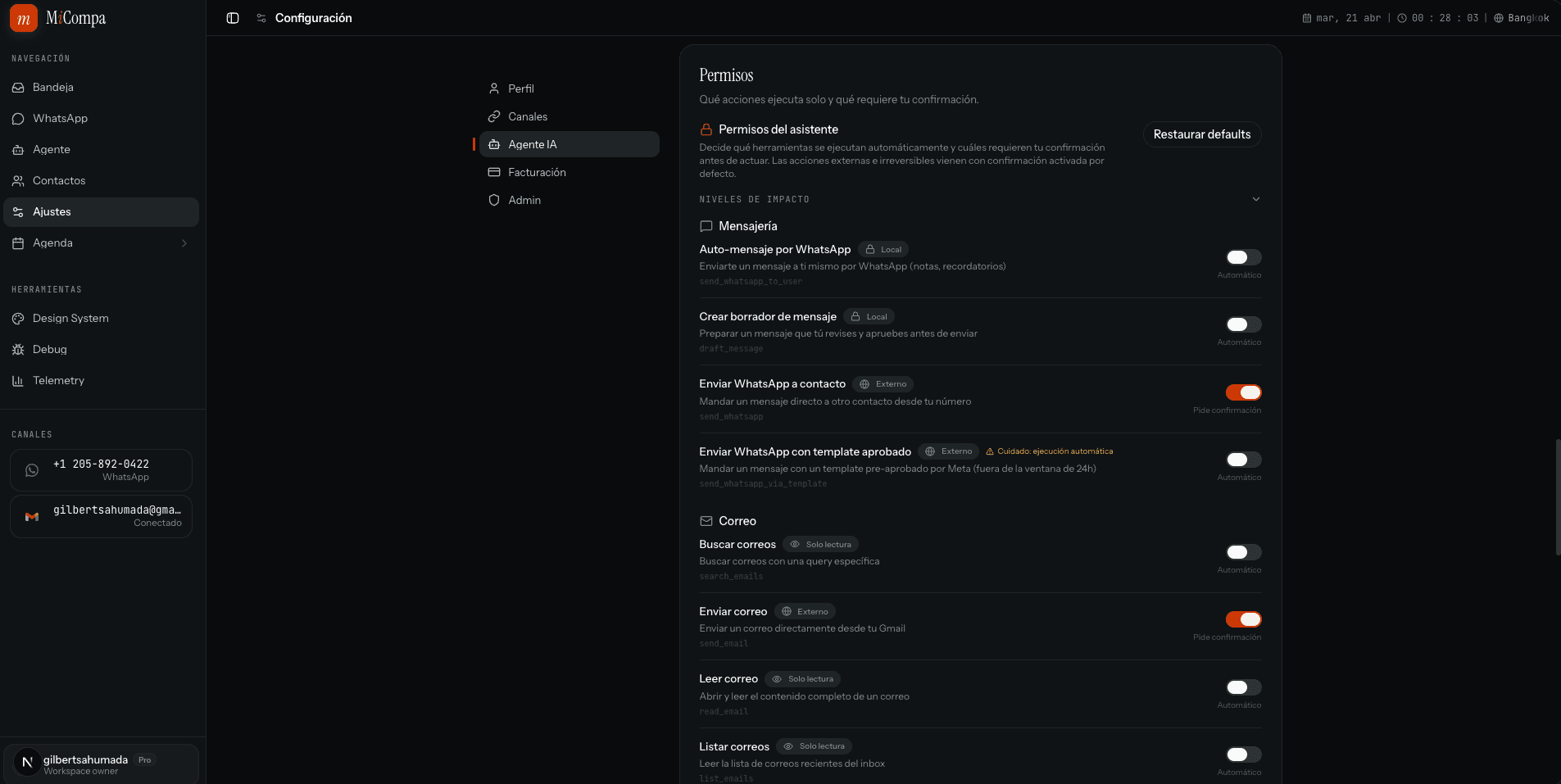 MiCompa — screenshot 3