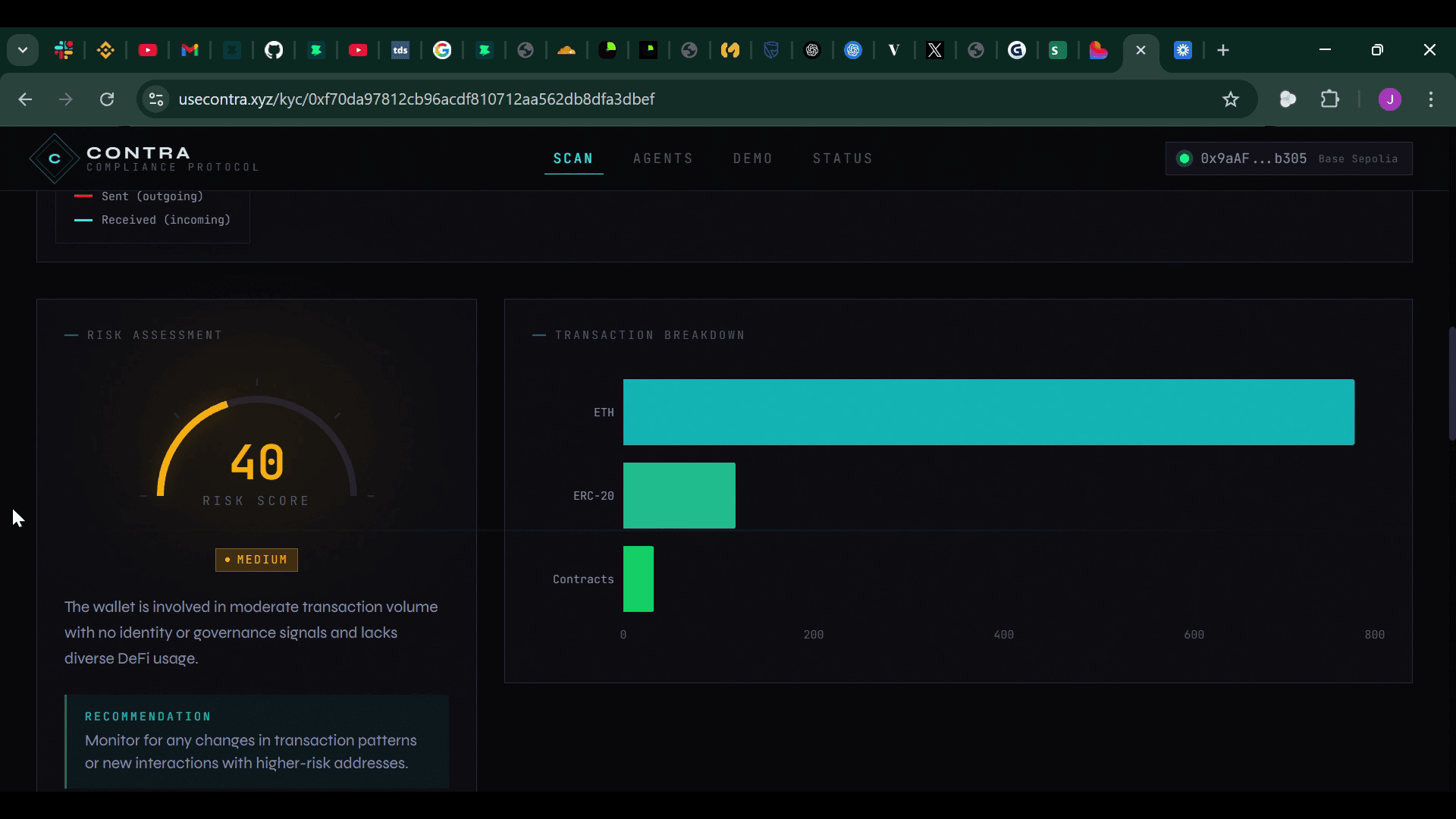Contra Compliance — screenshot 2