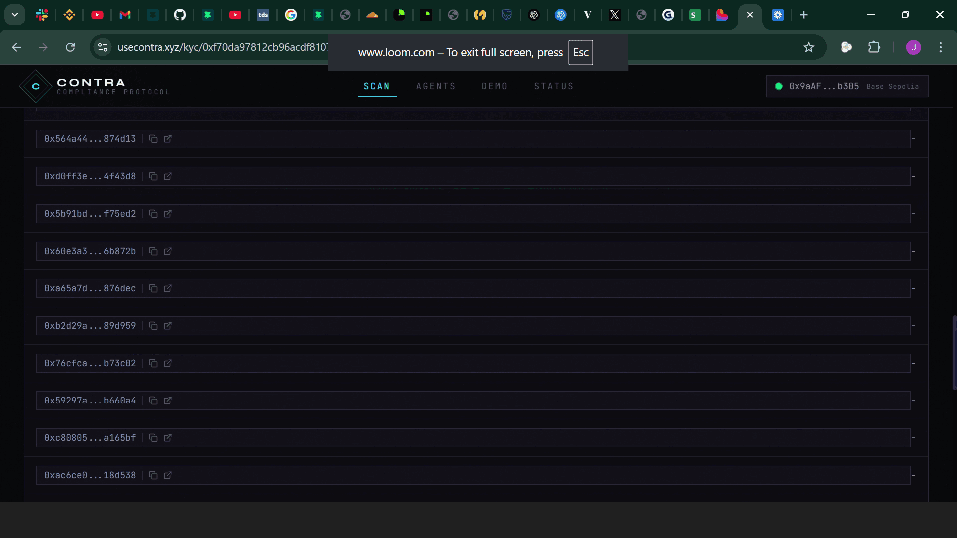 Contra Compliance — screenshot 3