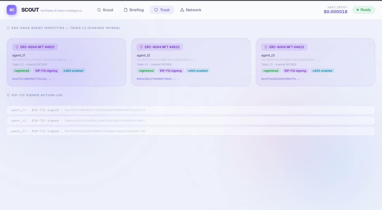 SCOUT - Verifiable Multi-Agent Intelligence — screenshot 3