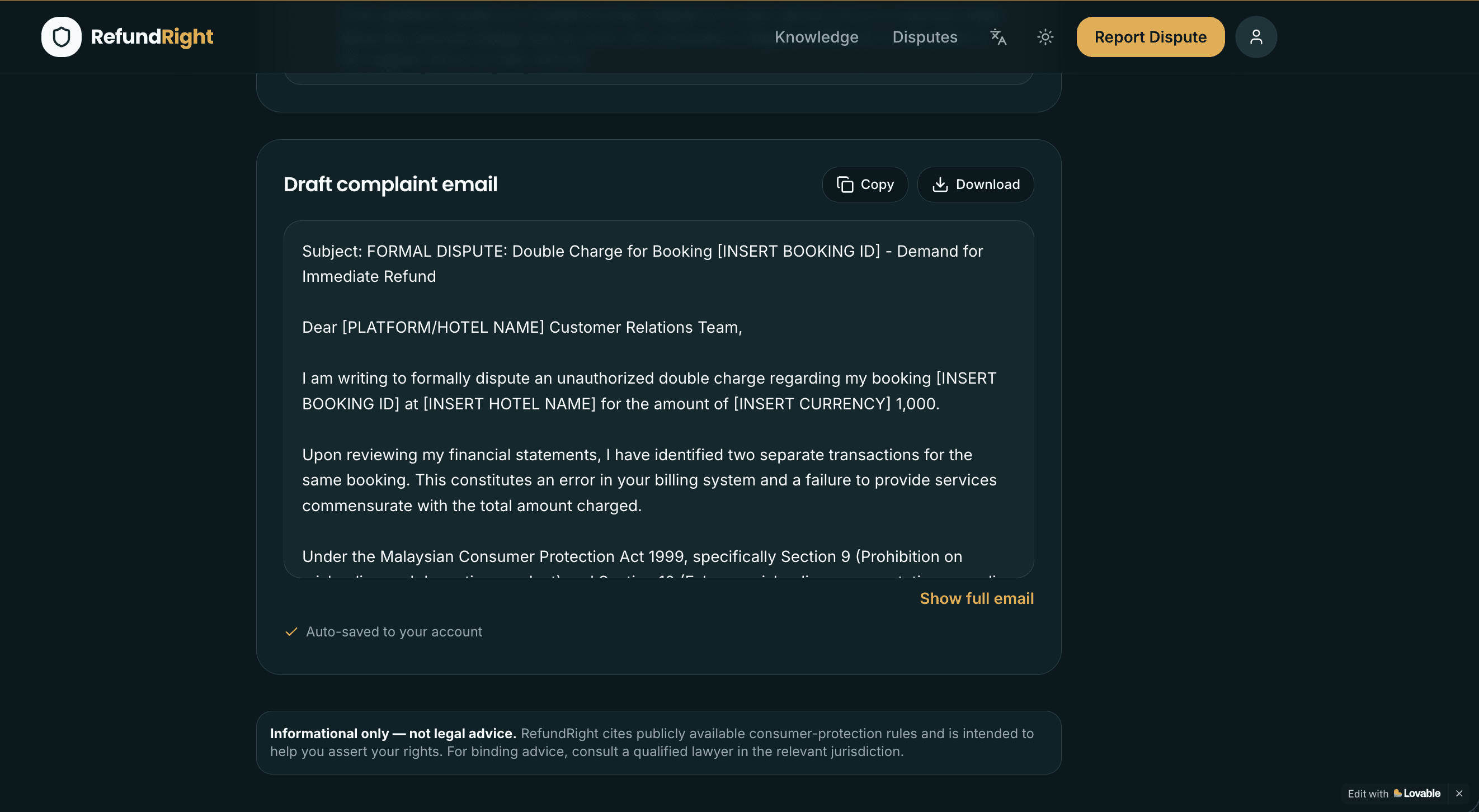 RefundRight — screenshot 9